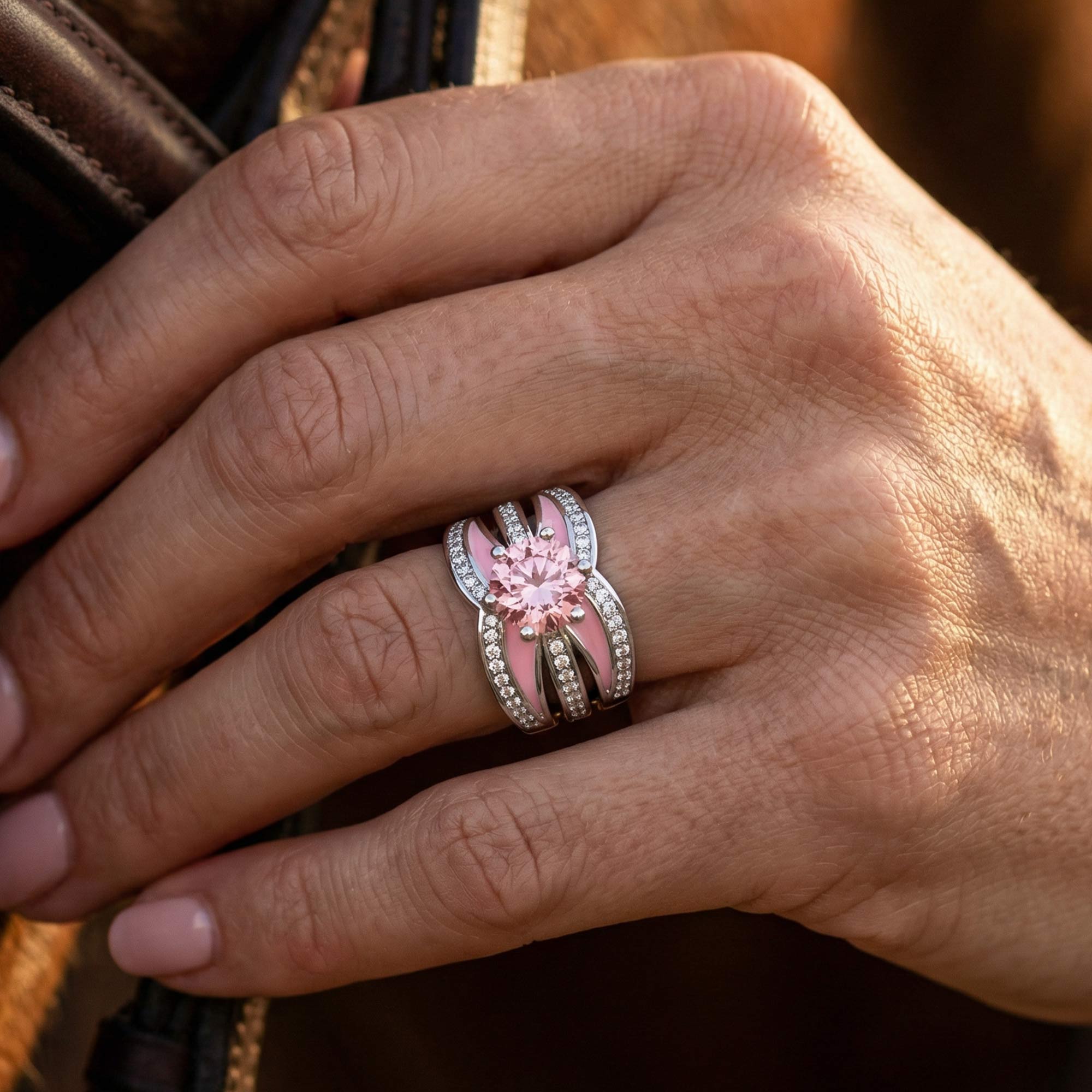 Intersect Radiance Ring - Rose Quartz
