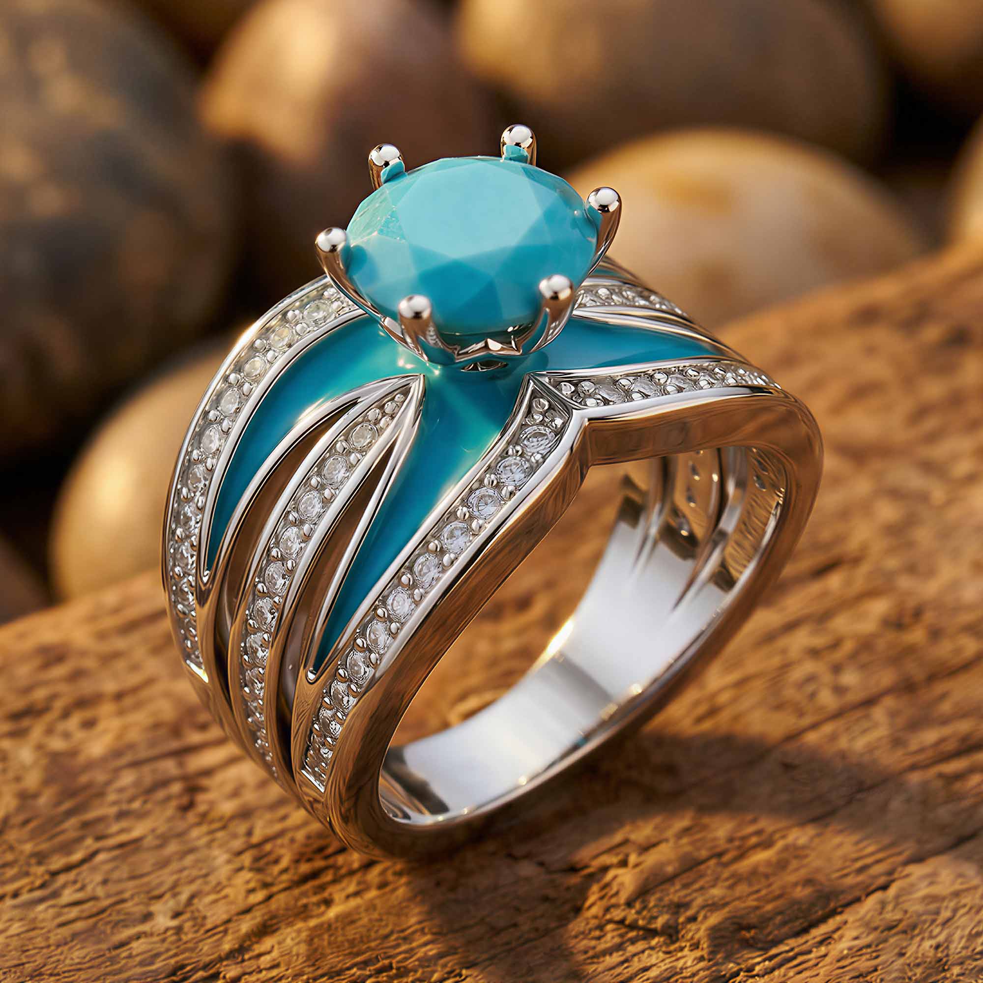 Intersect Radiance Ring - Turquoise