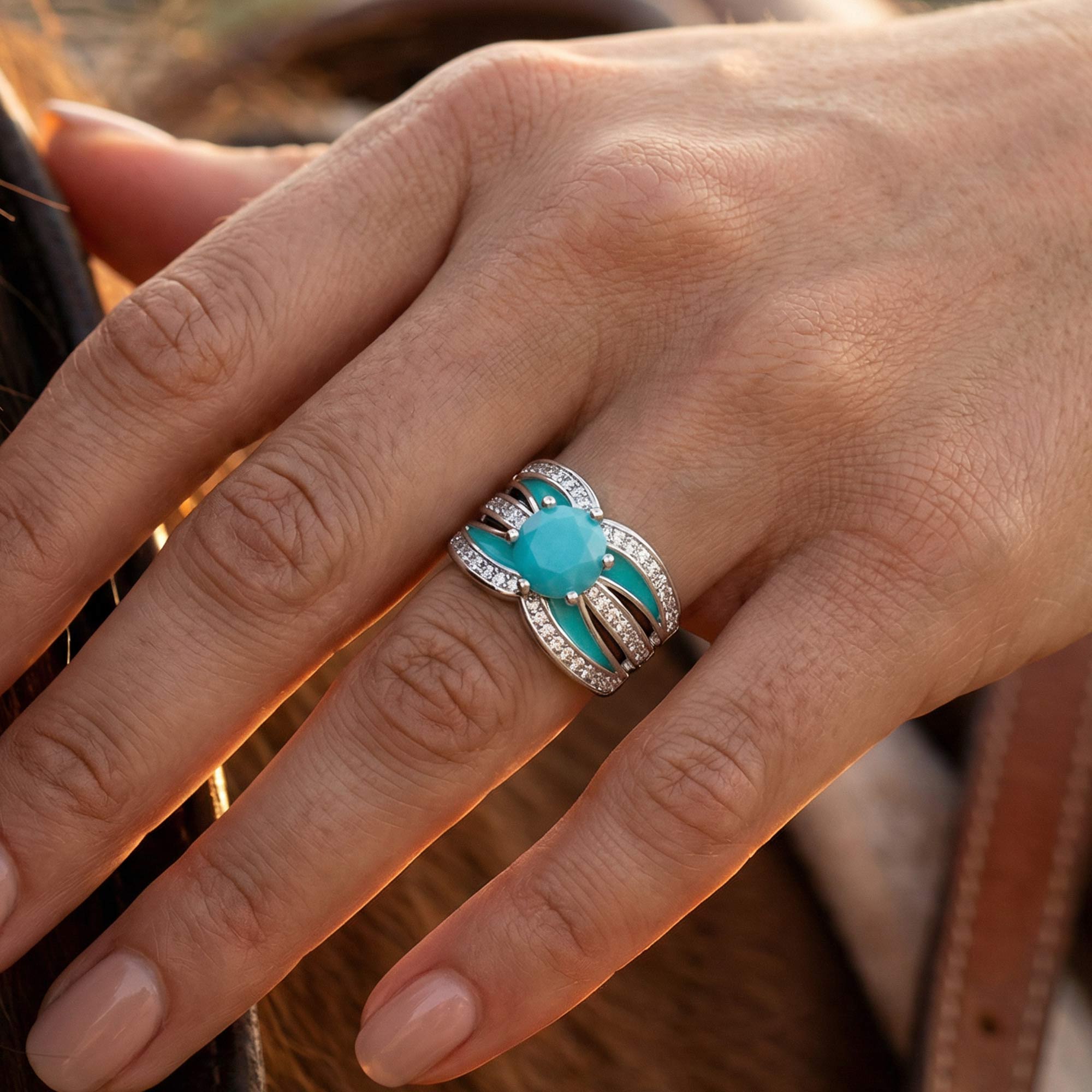 Intersect Radiance Ring - Turquoise