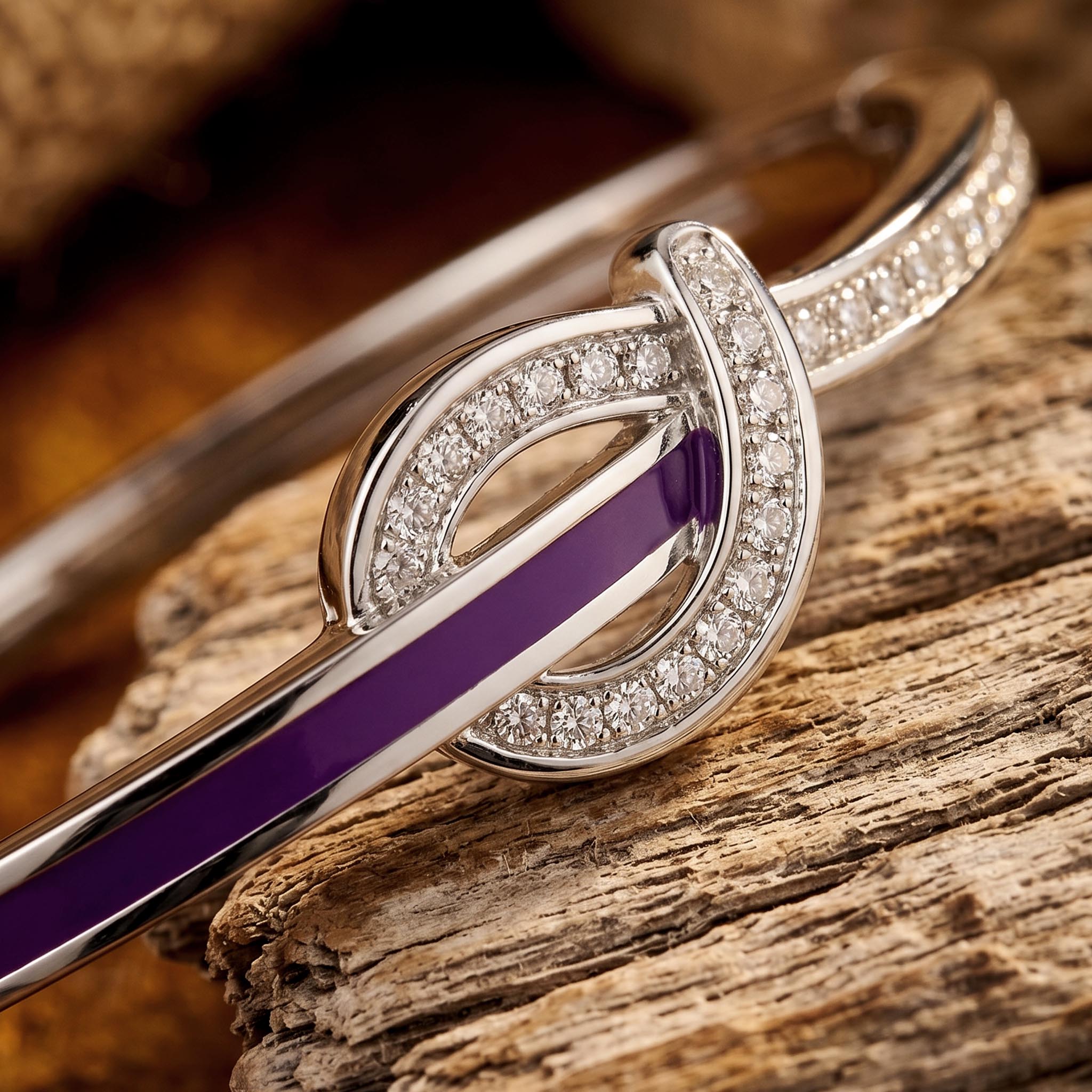 Knotted Power Bracelet - Purple