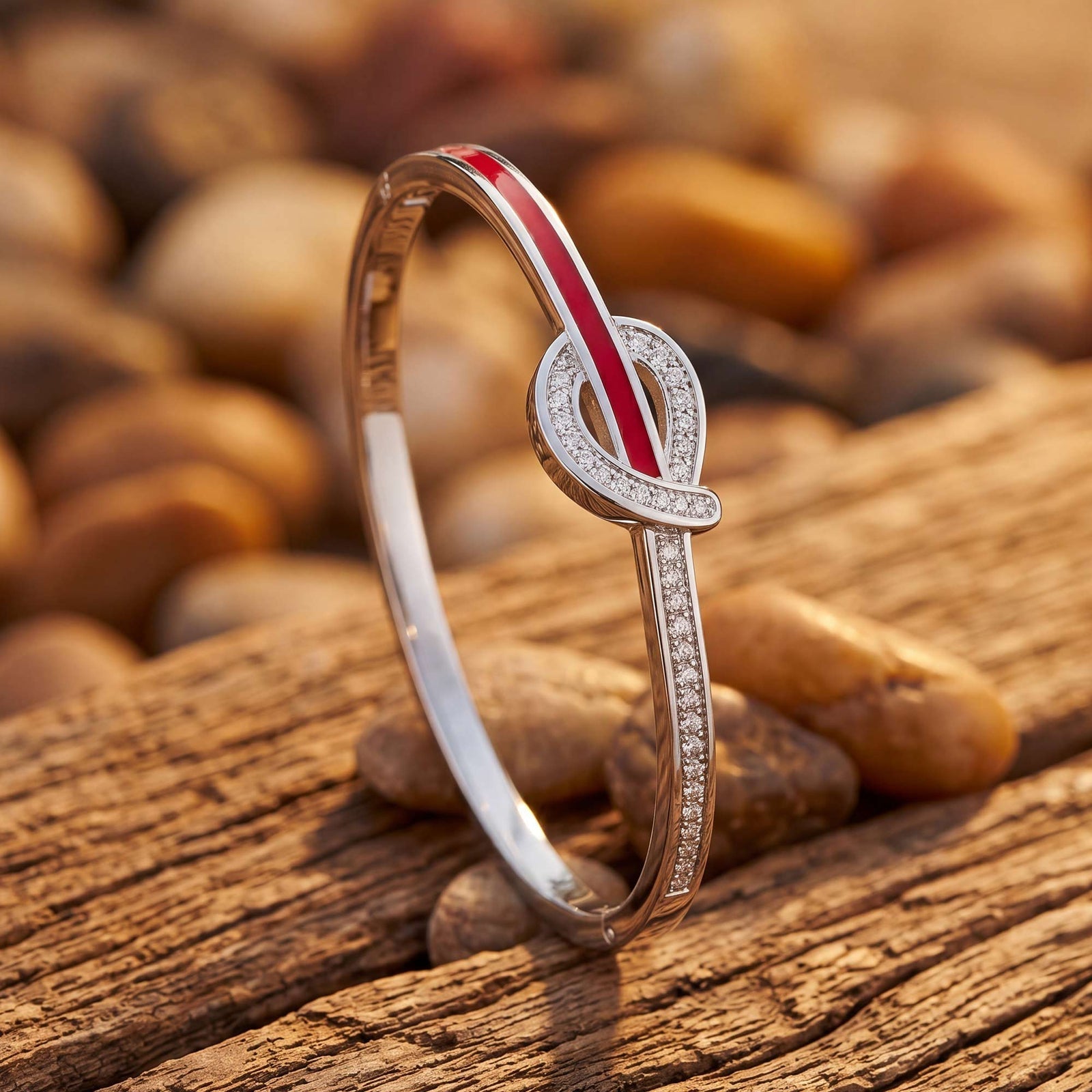 Knotted Power Bracelet - Red