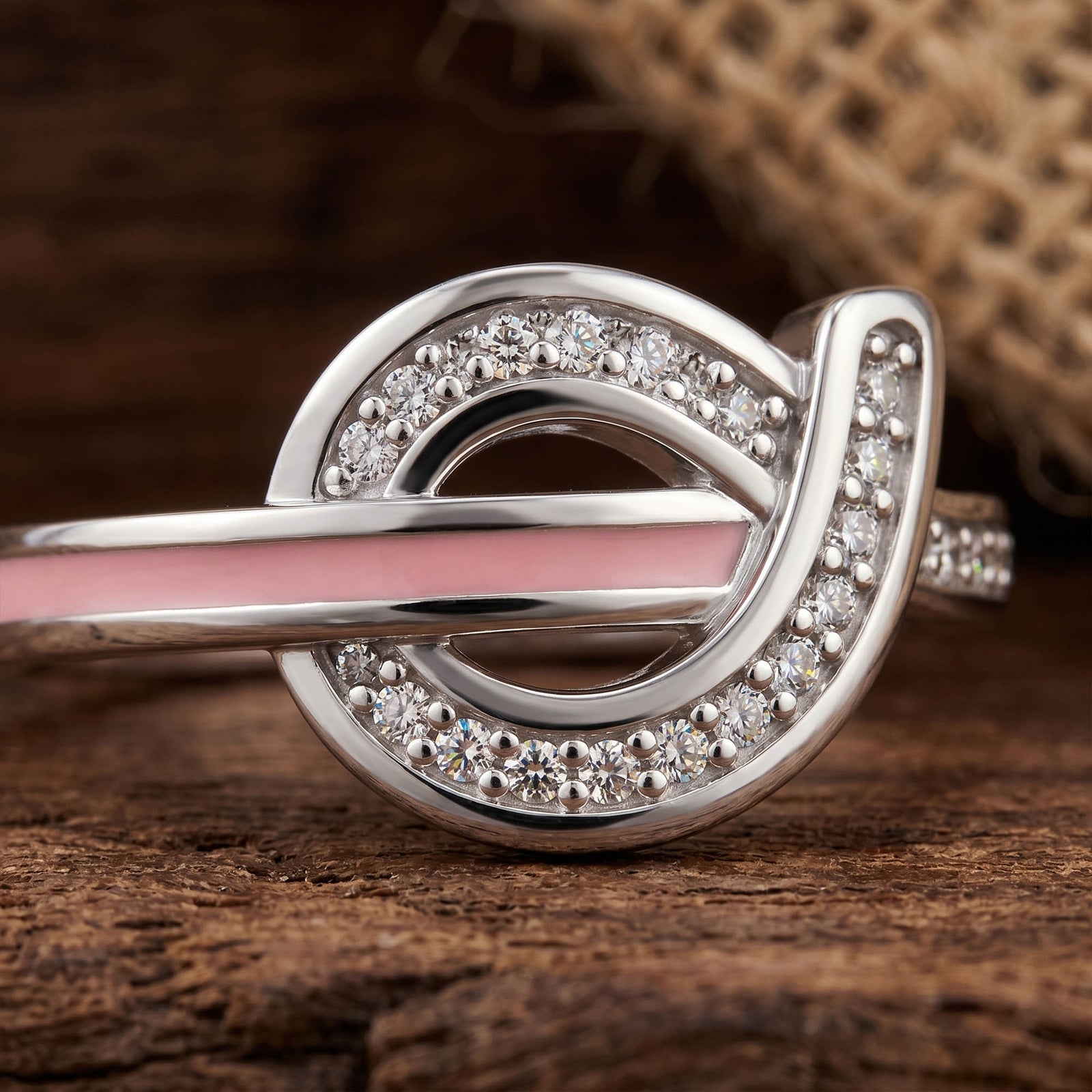 Knotted Power Ring - Pink