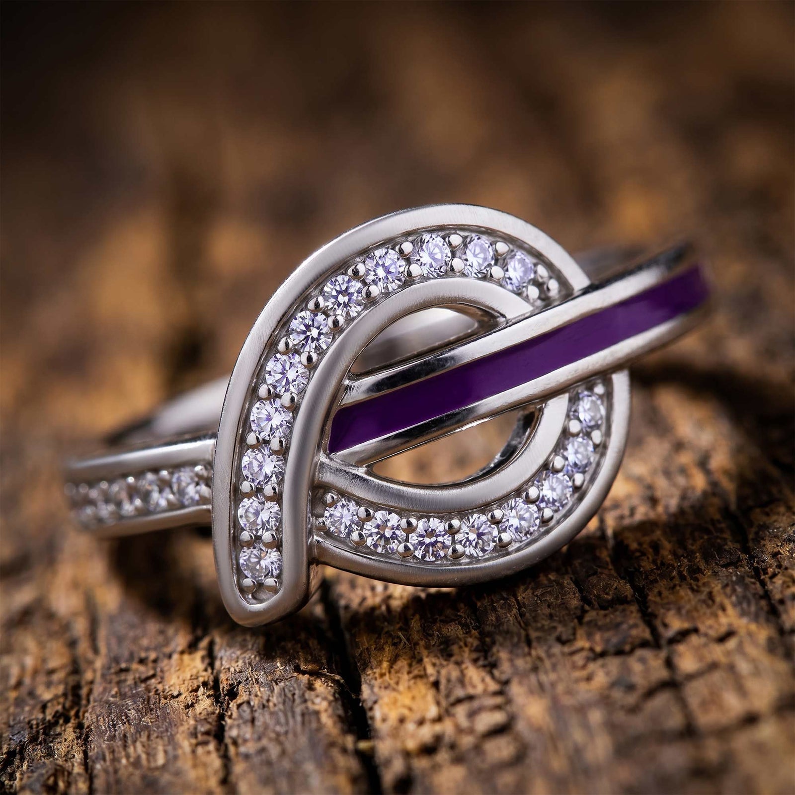 Knotted Power Ring - Purple