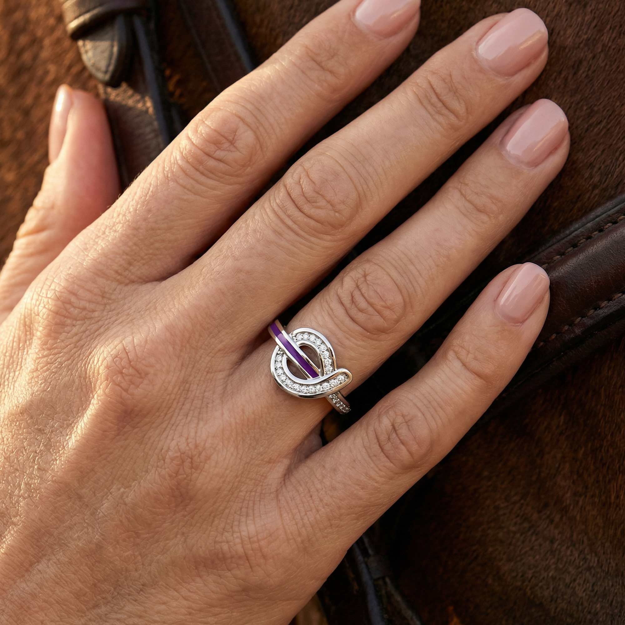 Knotted Power Ring - Purple