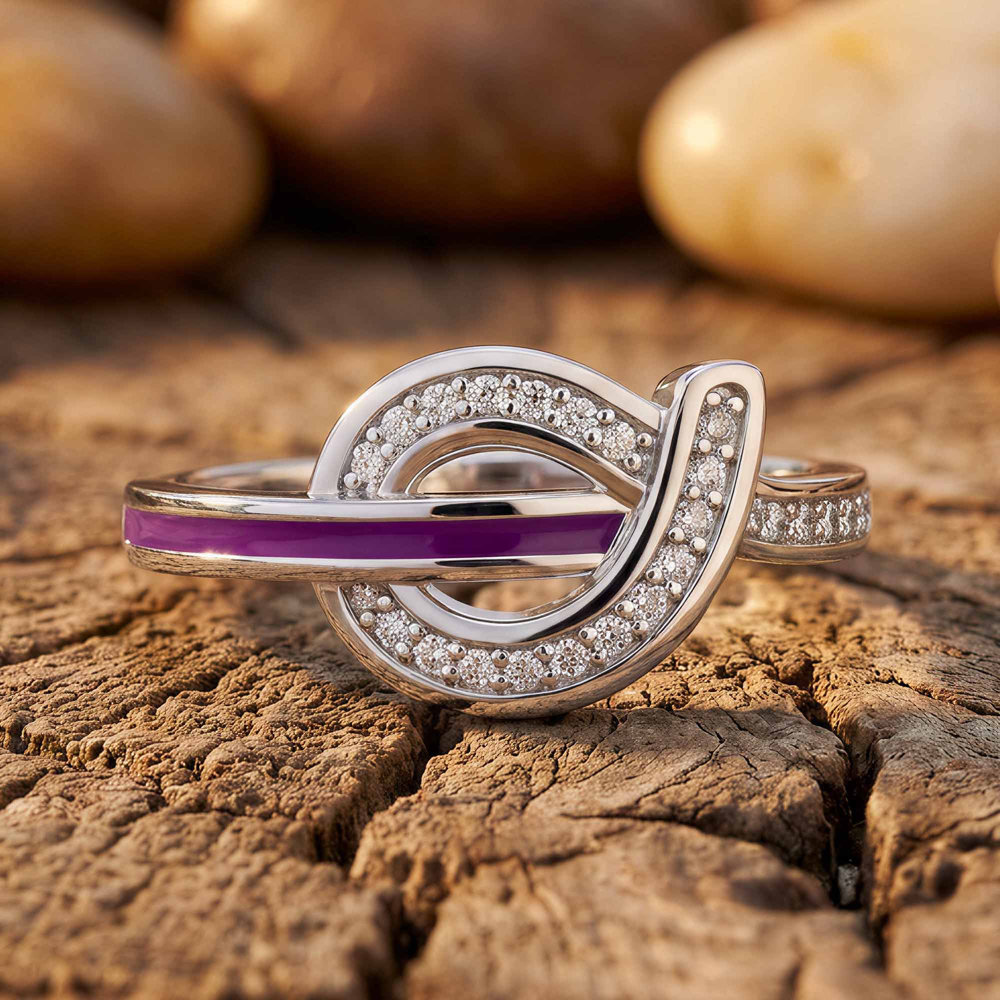 Knotted Power Ring - Purple