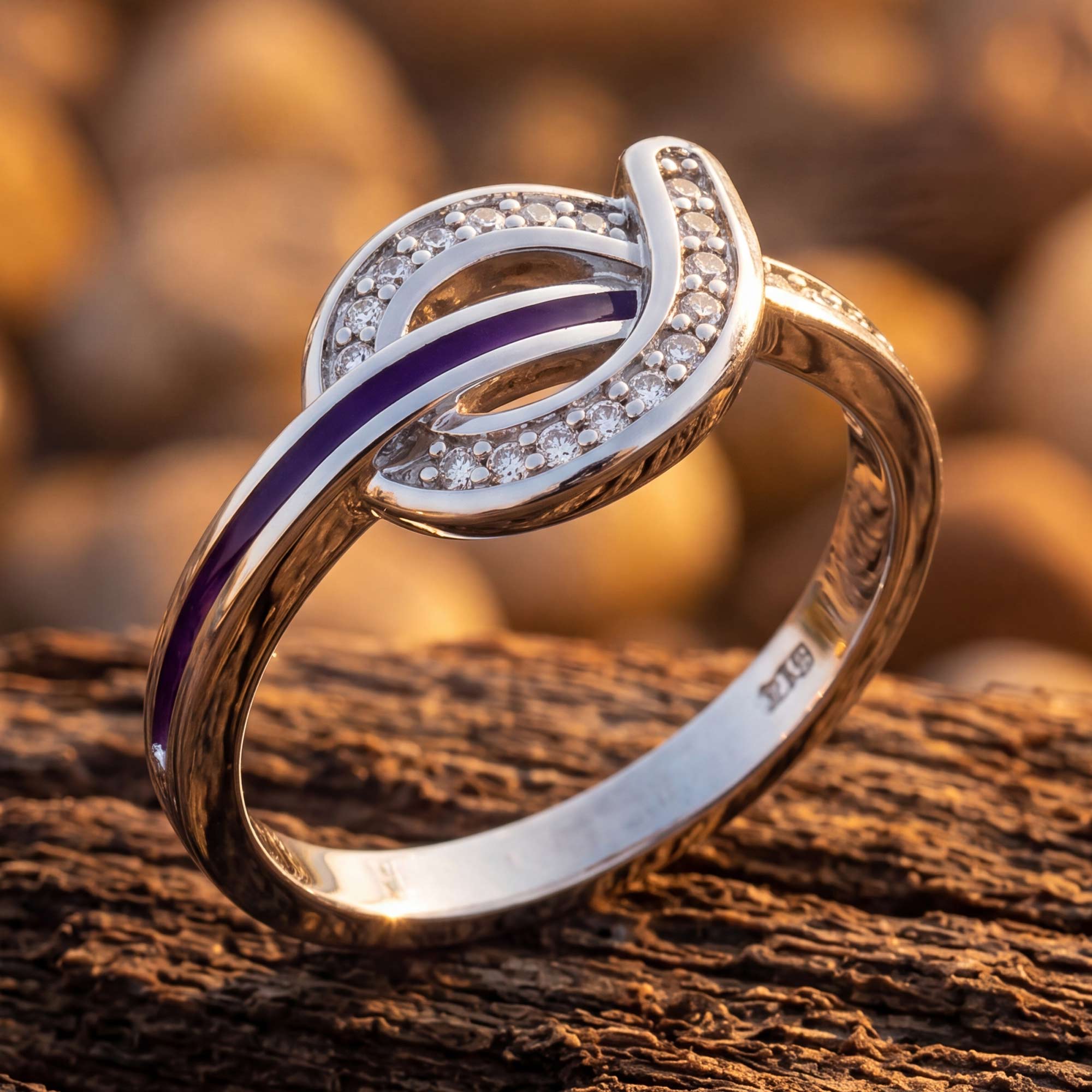 Knotted Power Ring - Purple