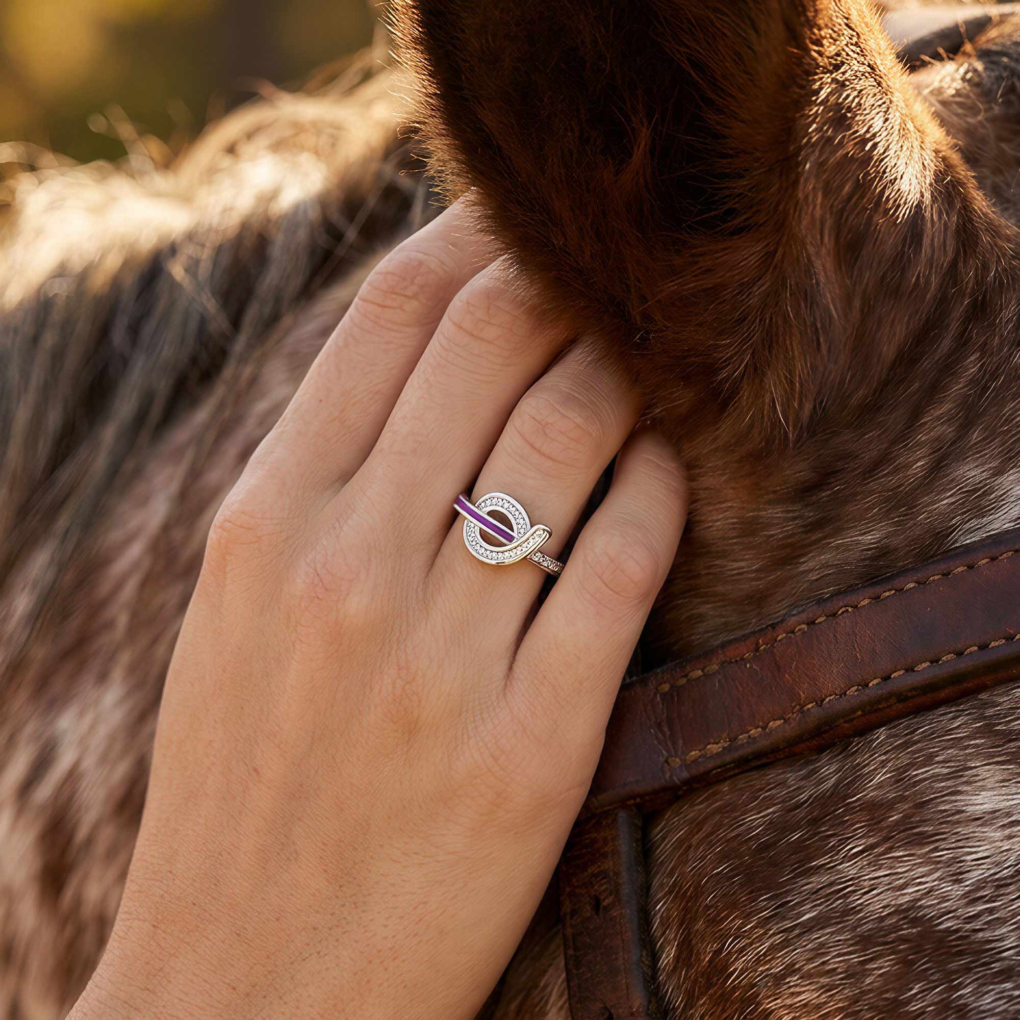Knotted Power Ring - Purple