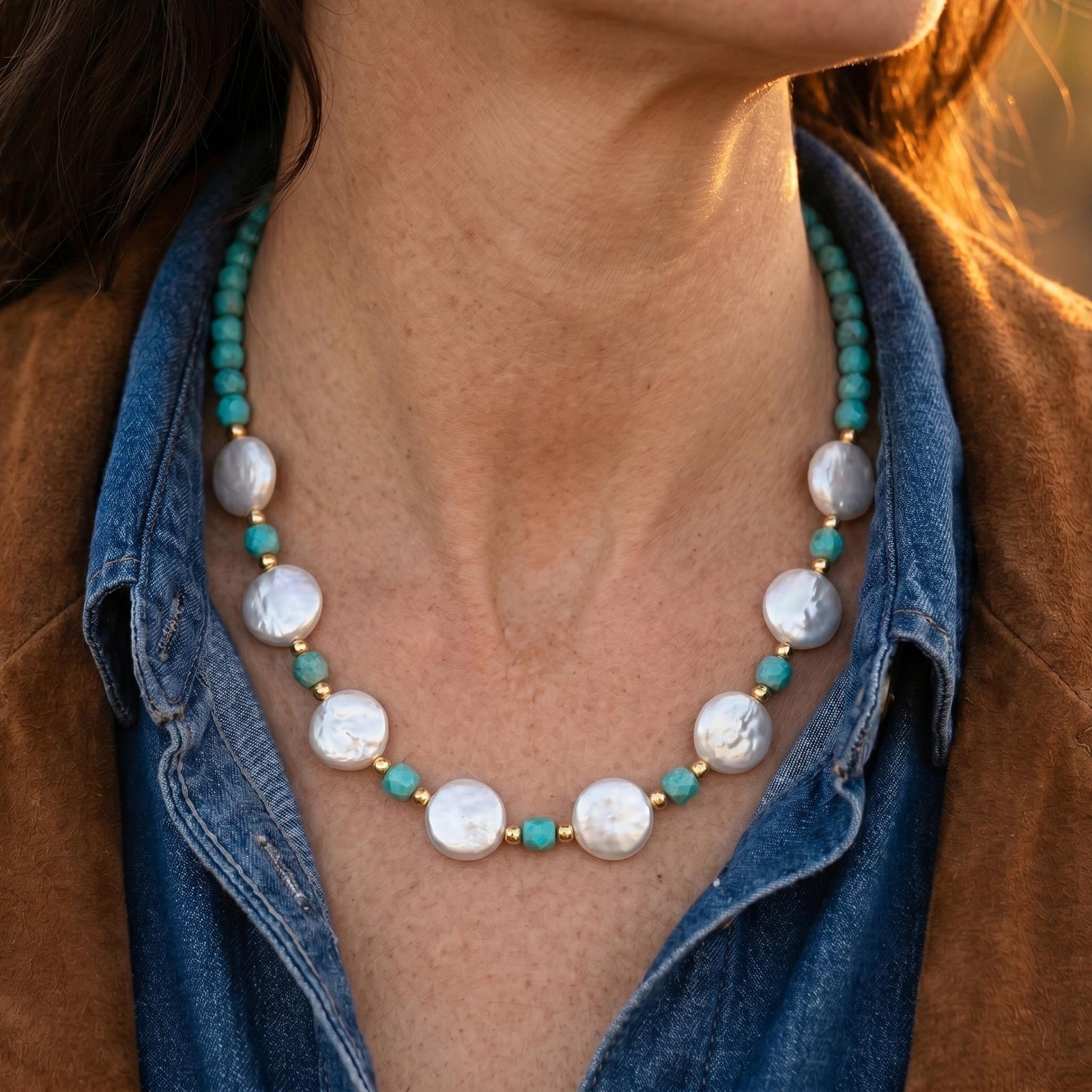 Lagoon Pearlescent Necklace
