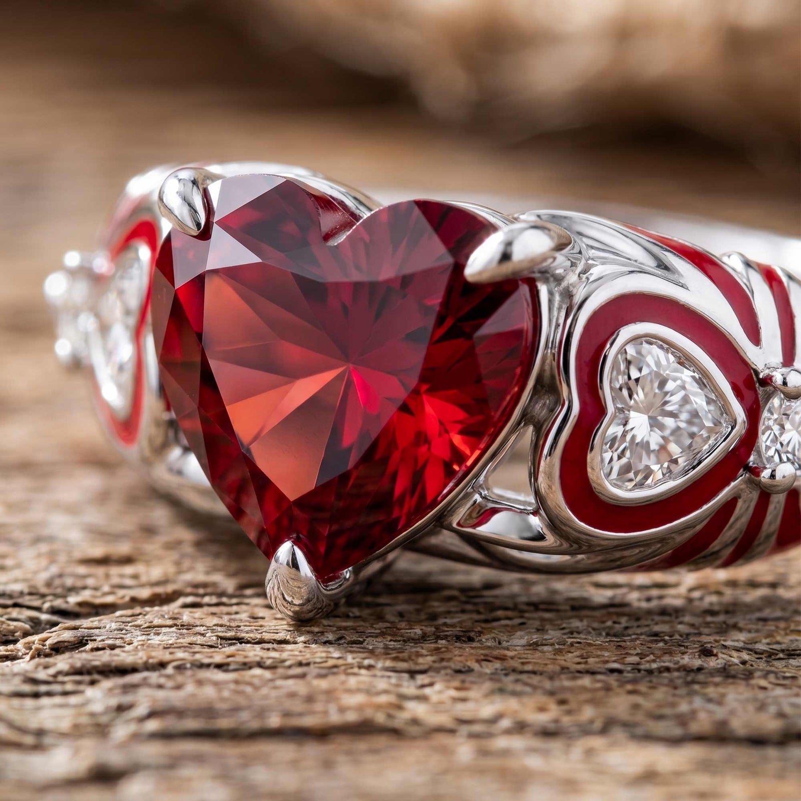 Loyal Heart Ring - Ruby