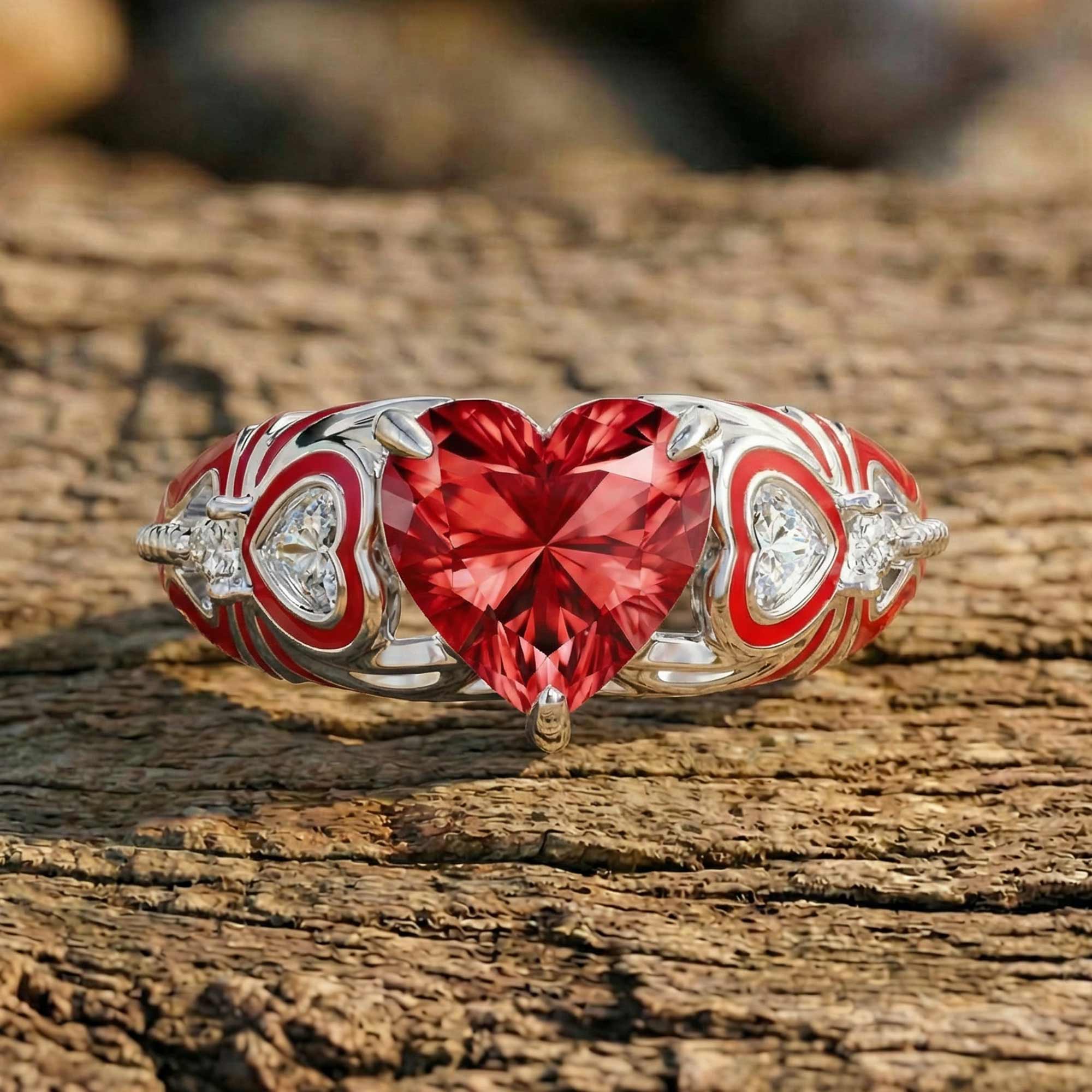 Loyal Heart Ring - Ruby