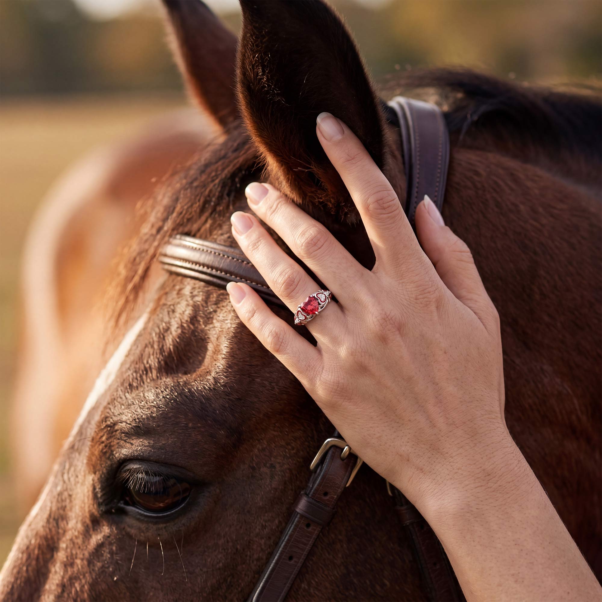 Loyal Heart Ring - Ruby