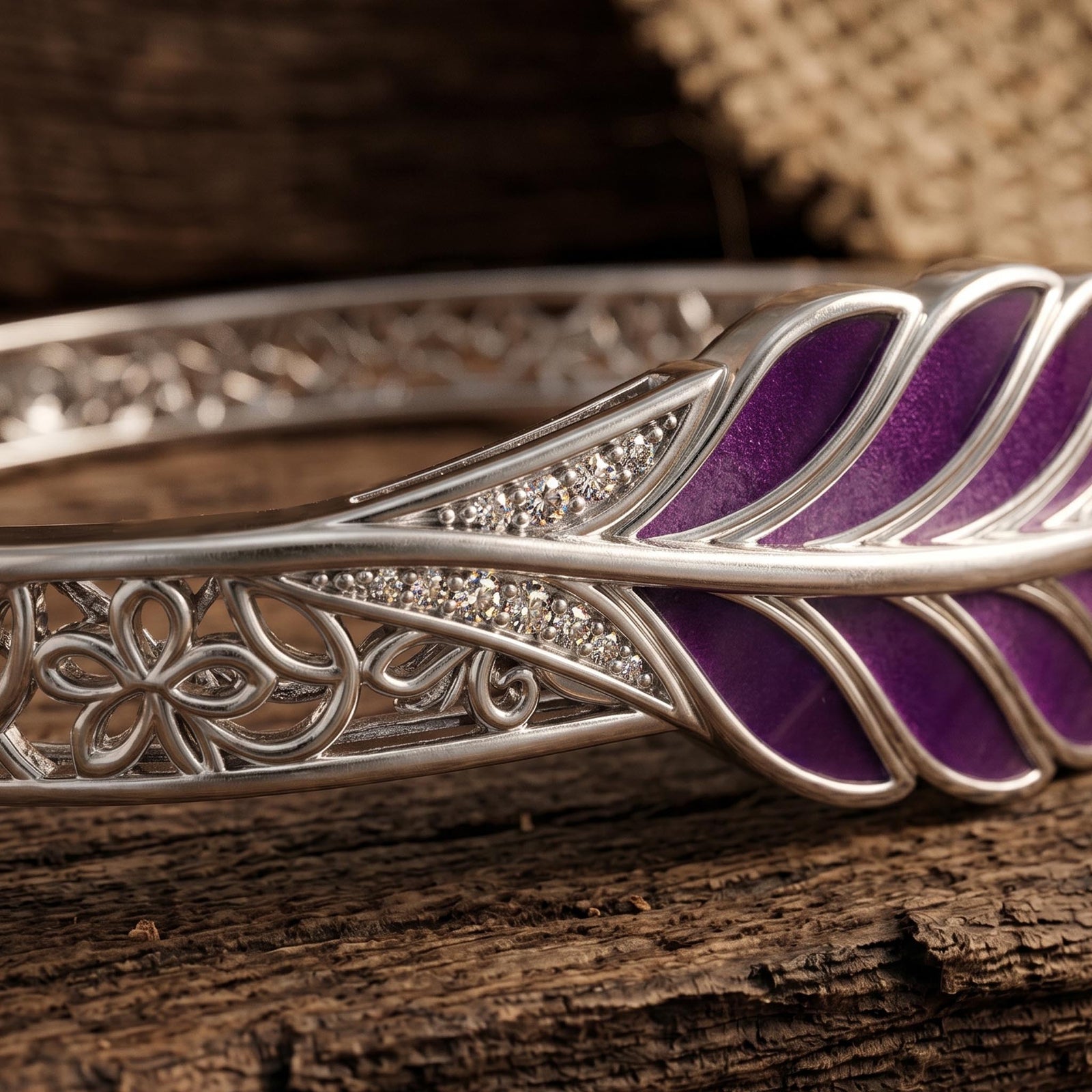 Mesa Quill Bracelet - Purple
