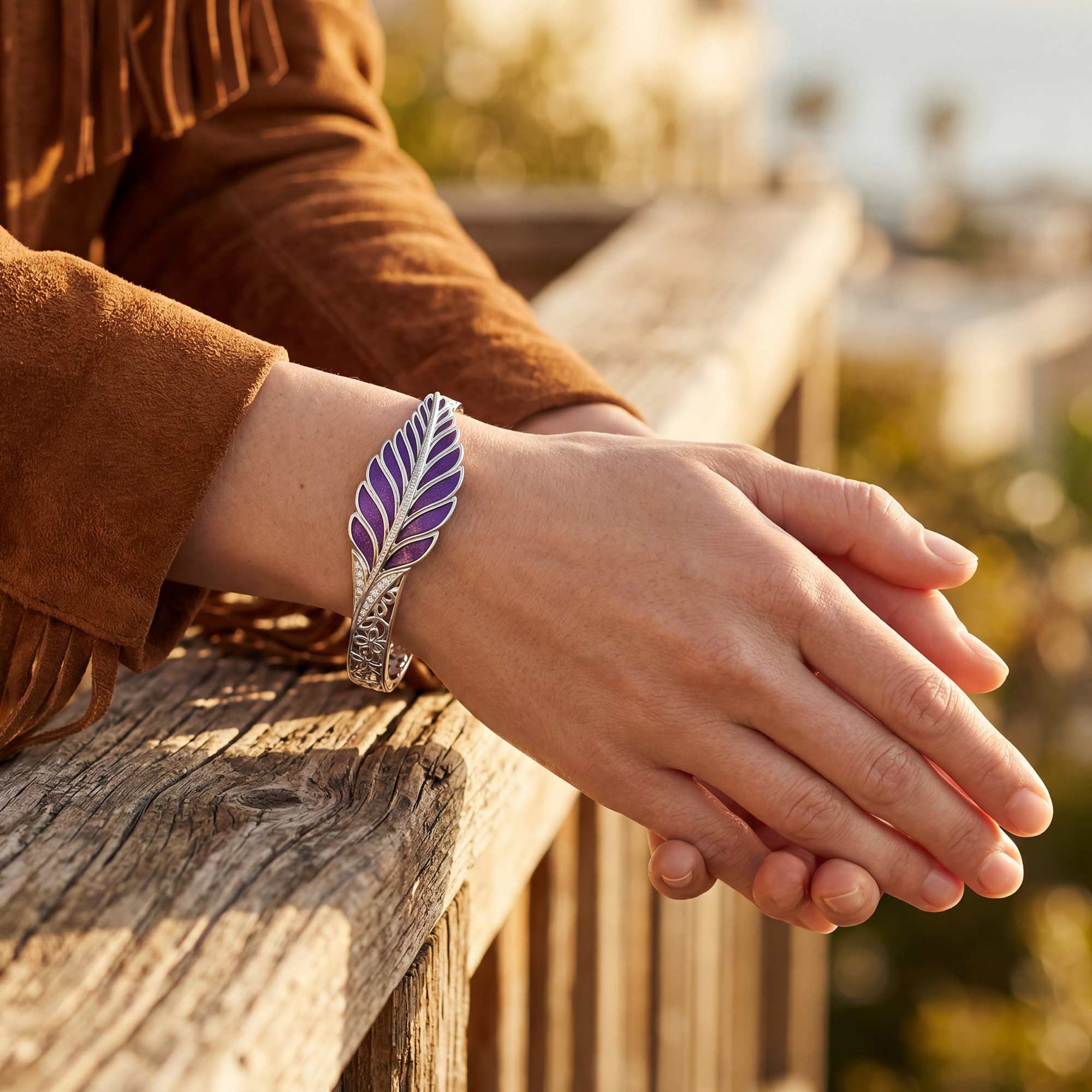Mesa Quill Bracelet - Purple
