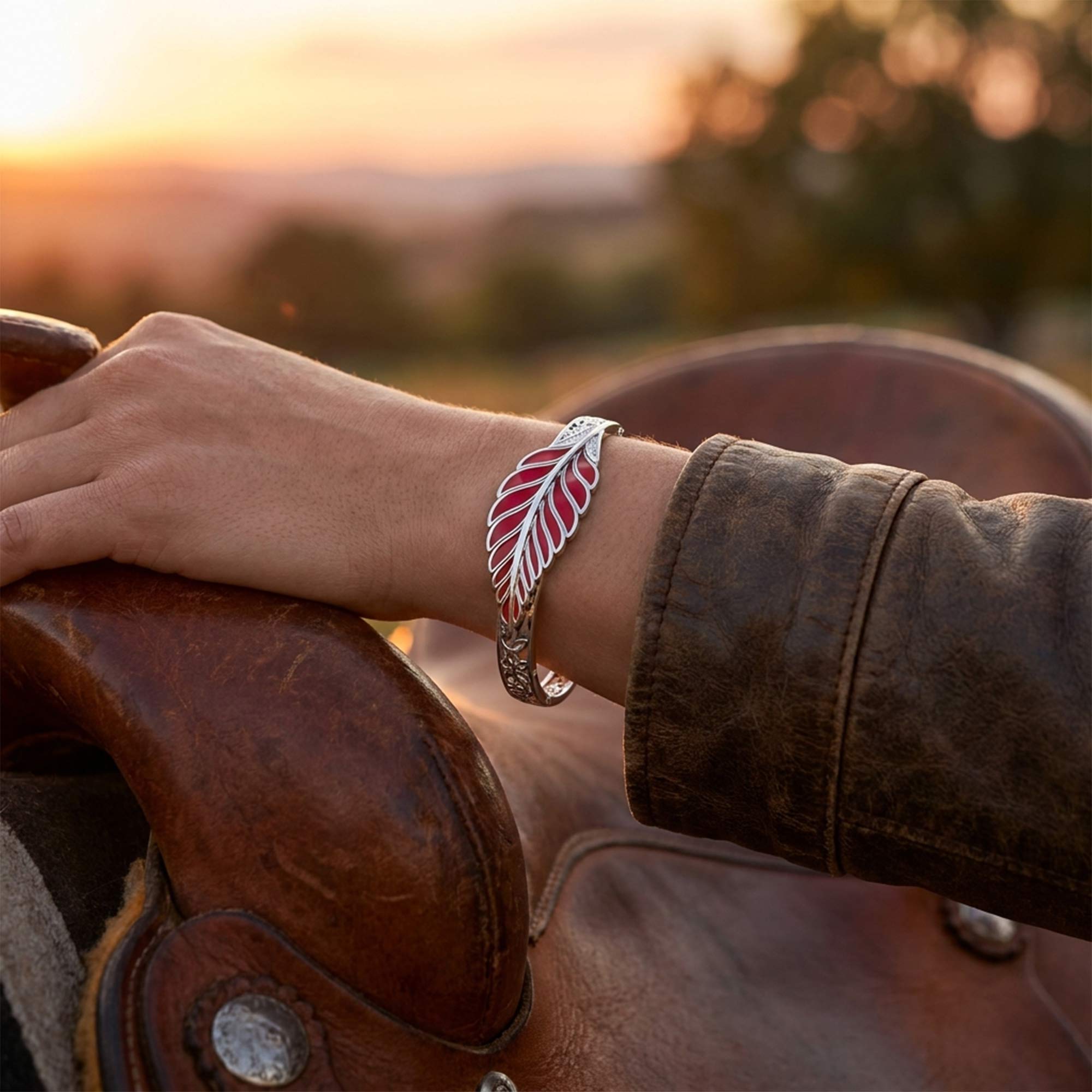 Mesa Quill Bracelet - Red
