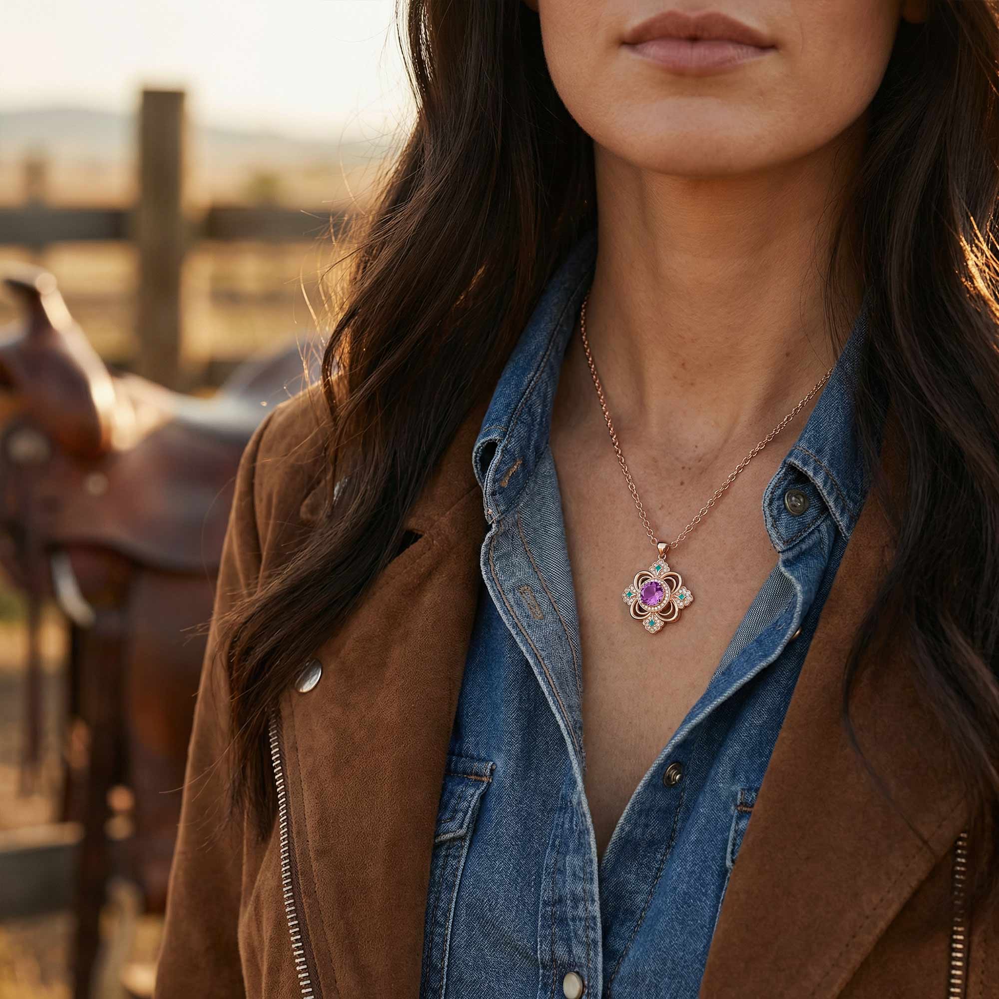 Prairie Insignia Necklace - Amethyst