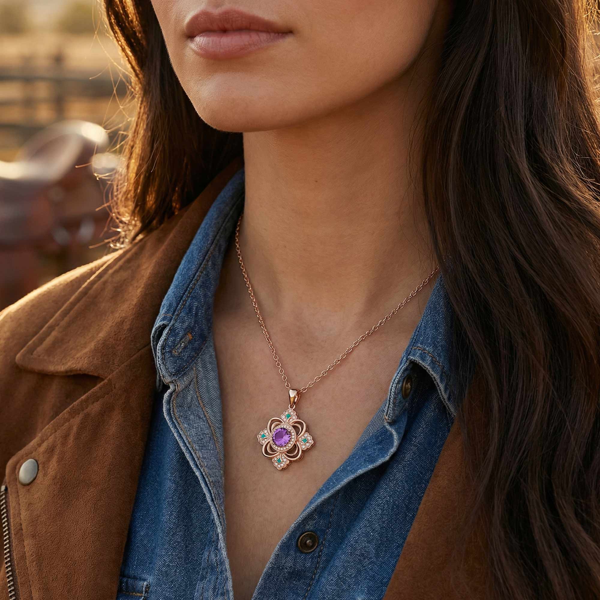 Prairie Insignia Necklace - Amethyst