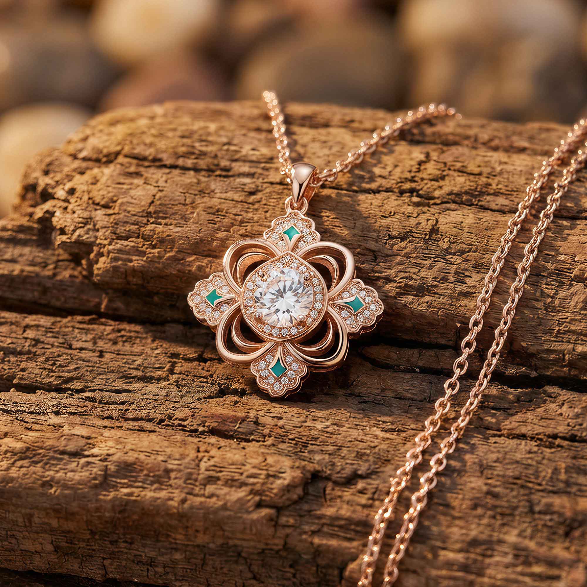 Prairie Insignia Necklace - Moissanite