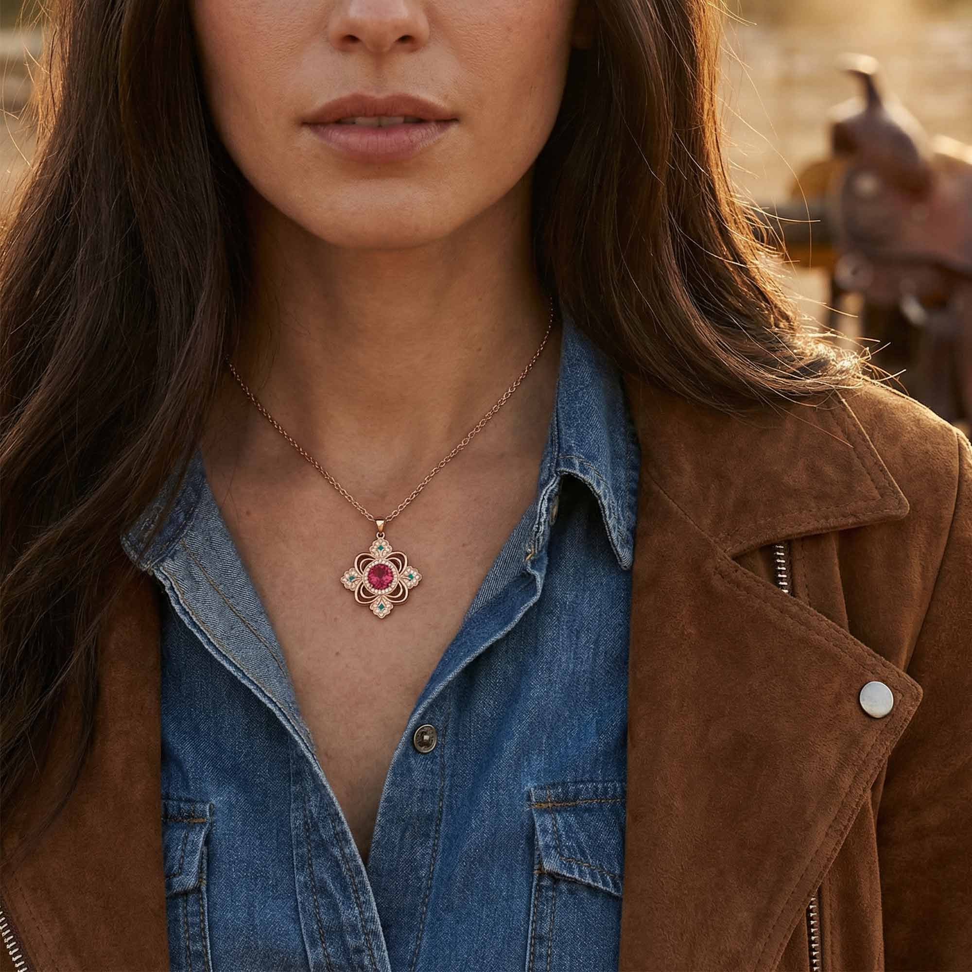 Prairie Insignia Necklace - Ruby