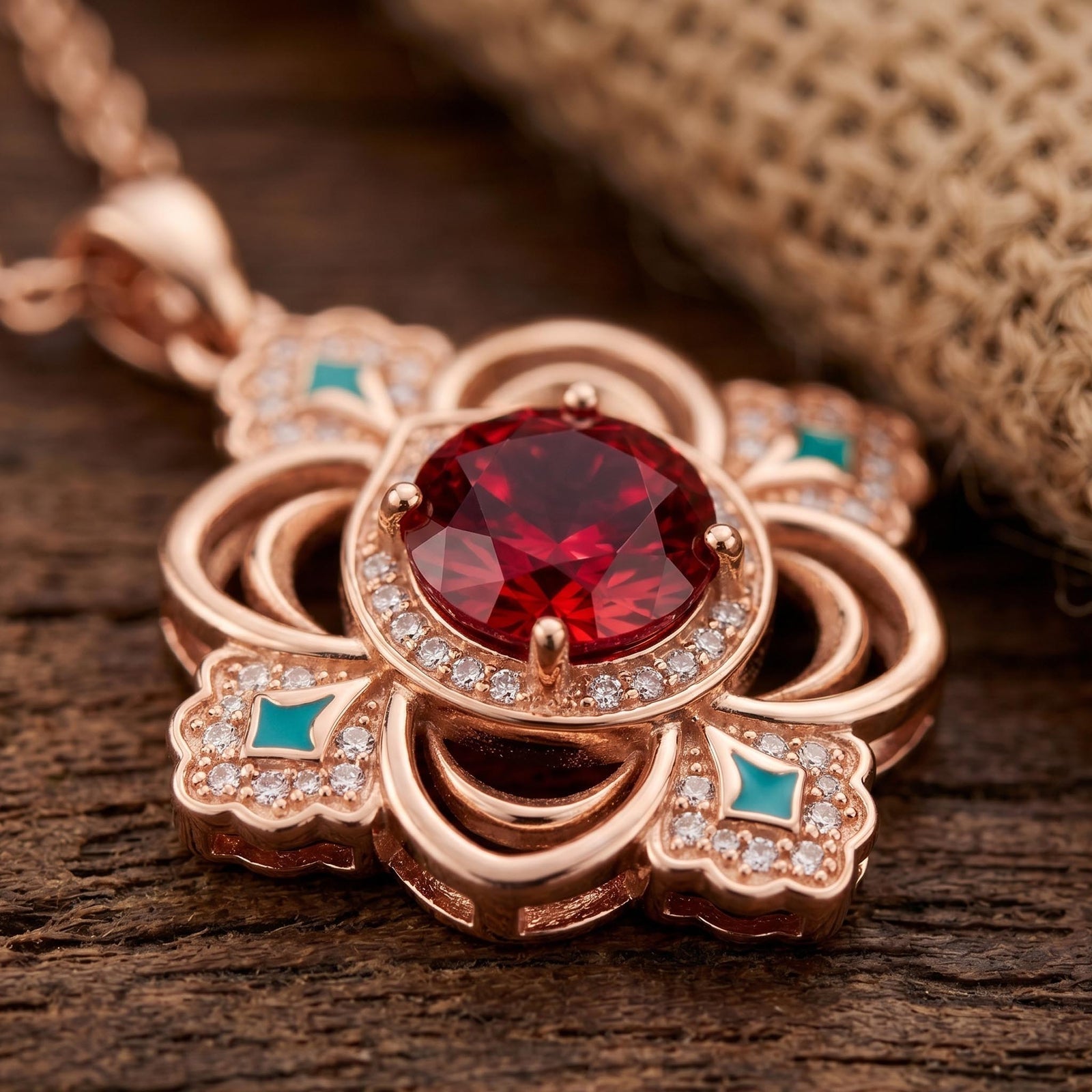 Prairie Insignia Necklace - Ruby