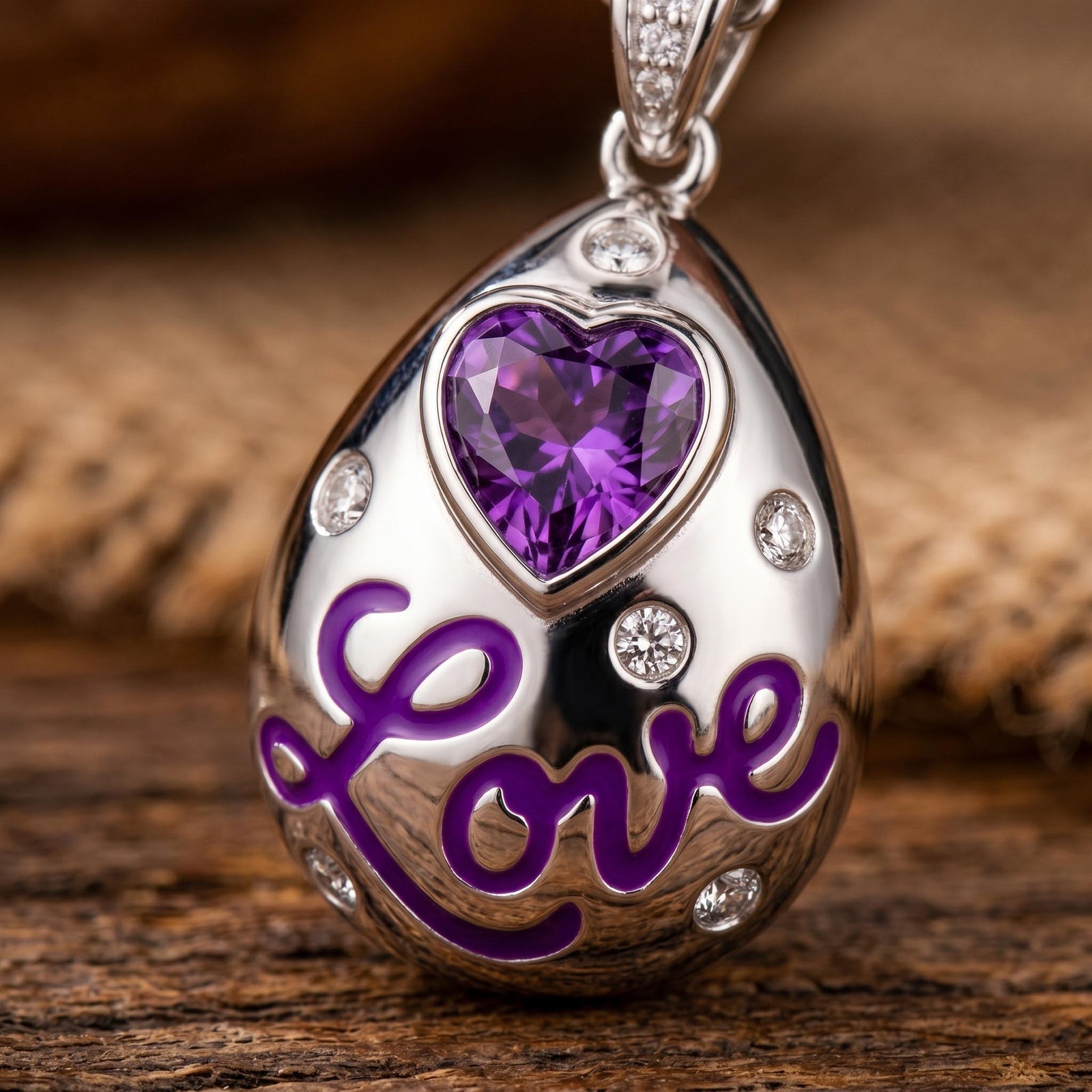 Promise Love Necklace - Amethyst