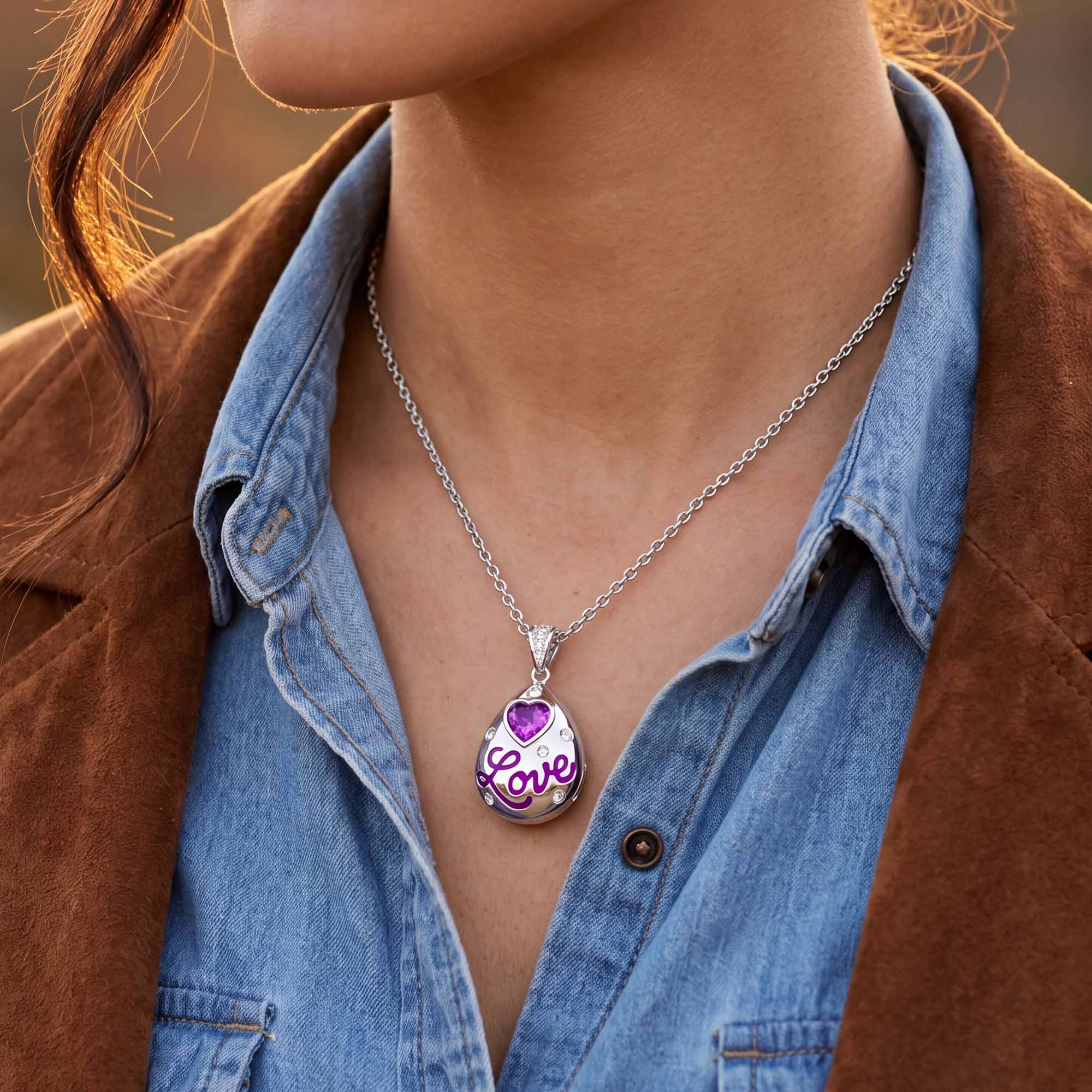 Promise Love Necklace - Amethyst