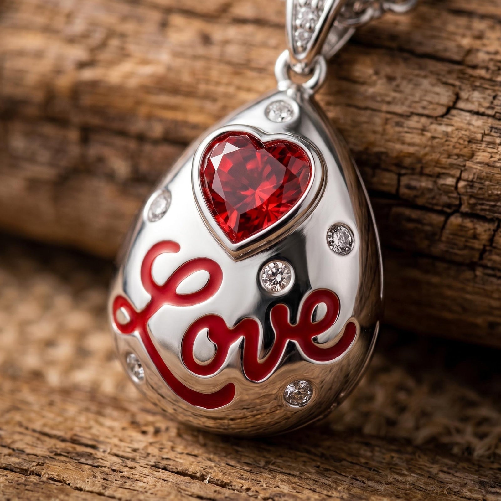 Promise Love Necklace - Ruby