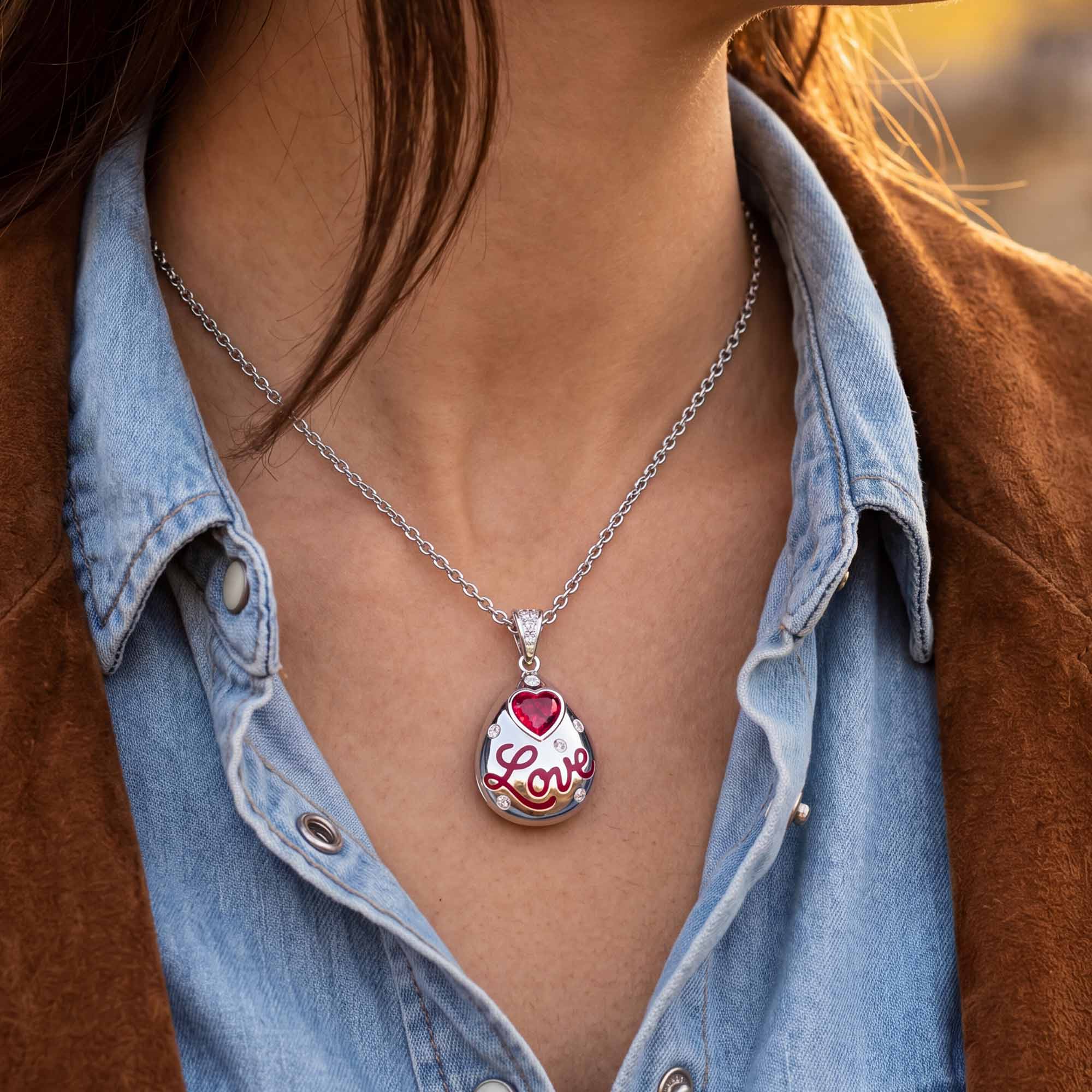 Promise Love Necklace - Ruby