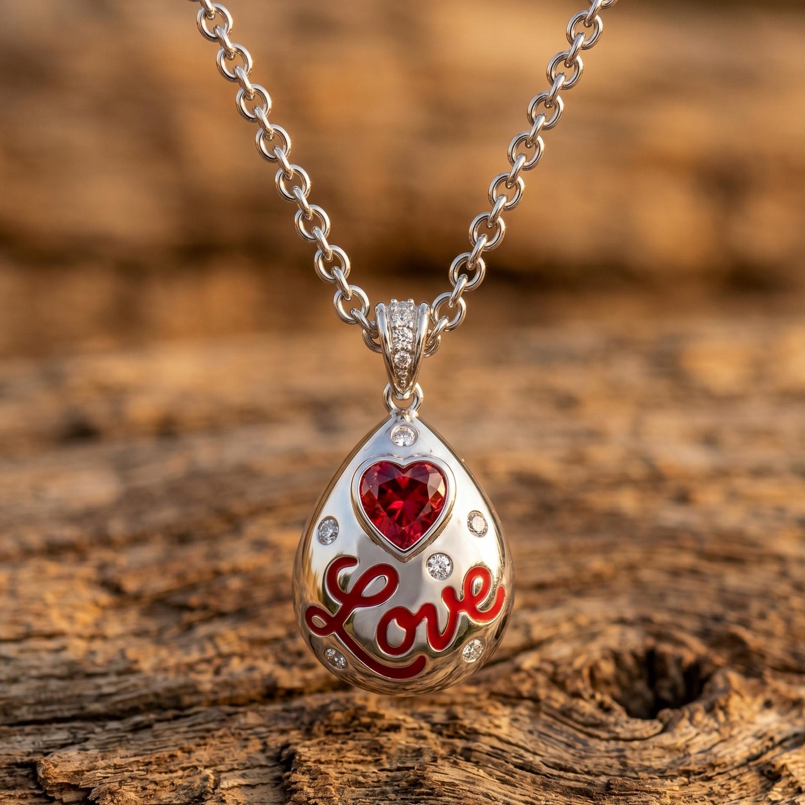 Promise Love Necklace - Ruby