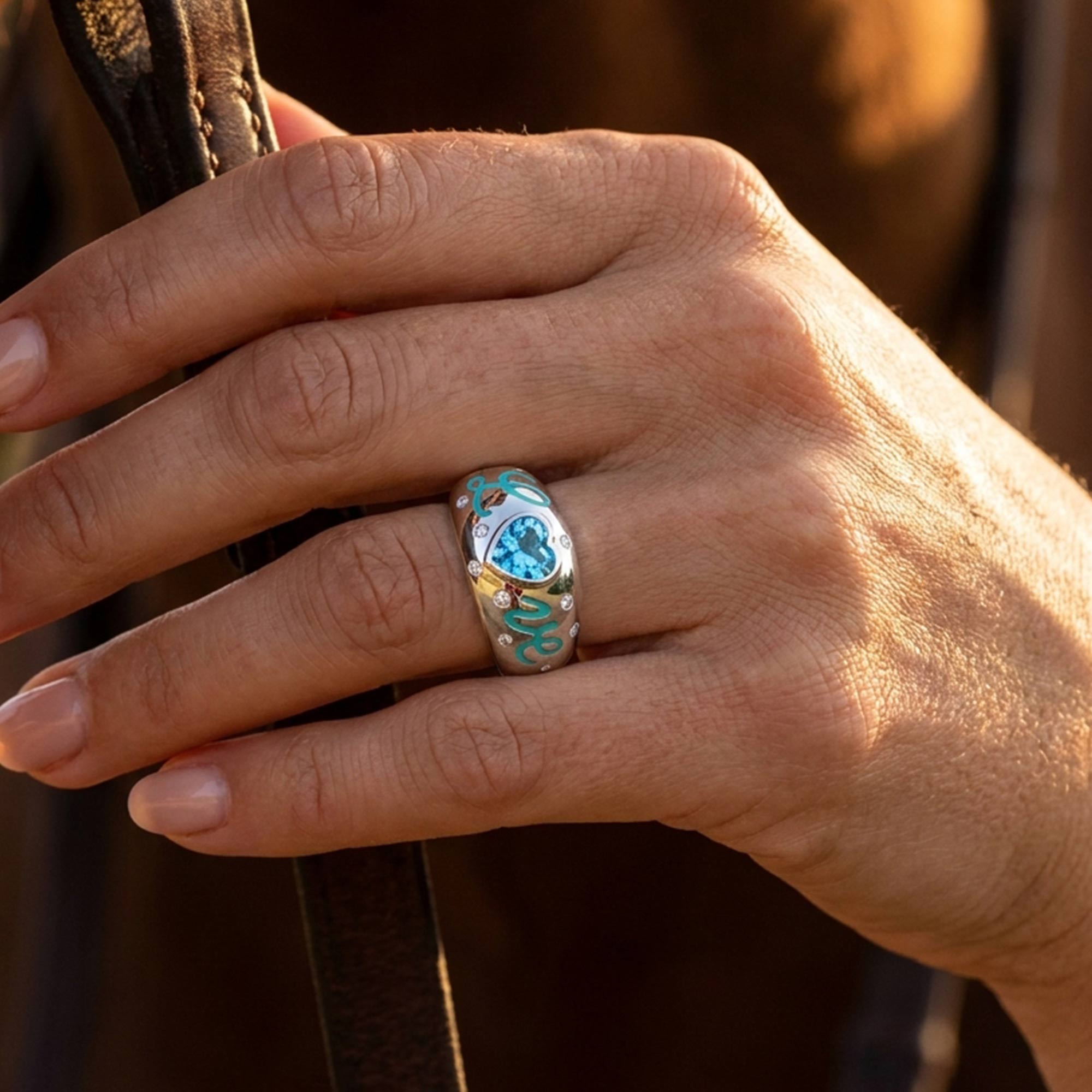 Promise Love Ring - Aquamarine