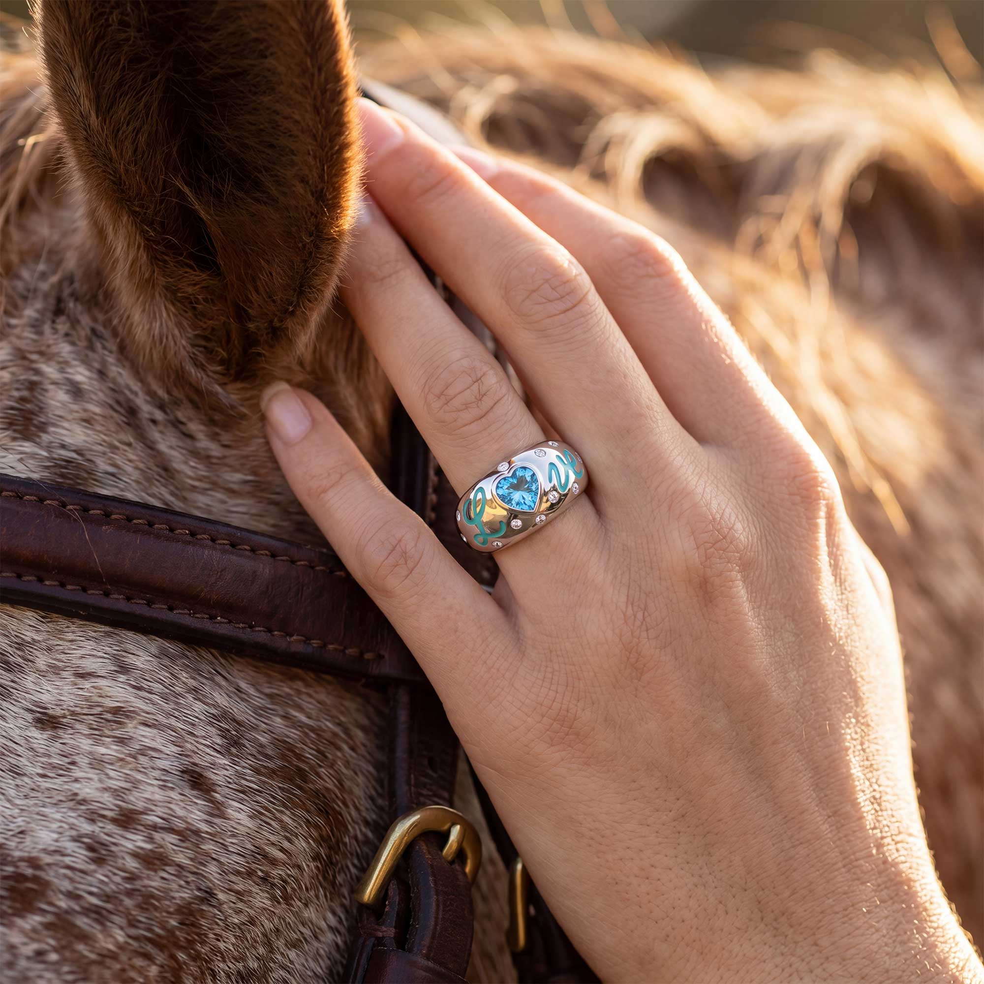 Promise Love Ring - Aquamarine
