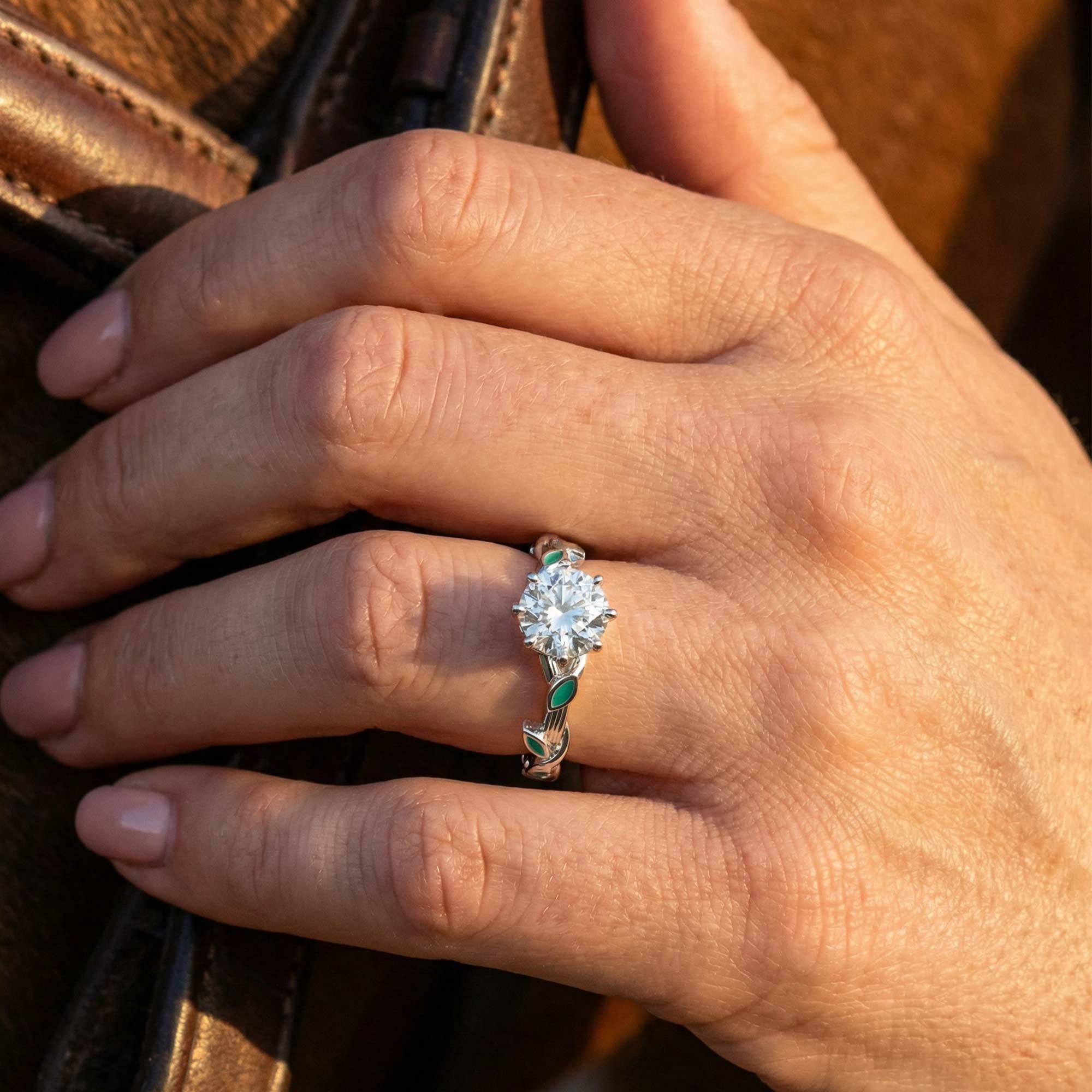 Promise Rose Ring - Moissanite