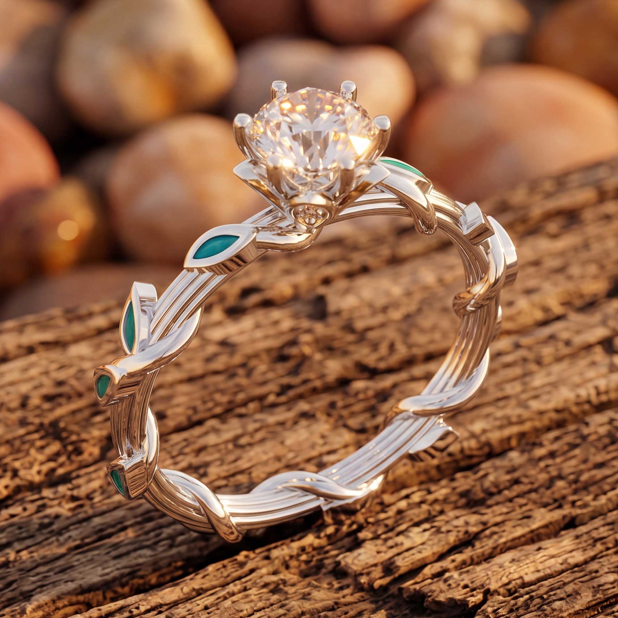 Promise Rose Ring - Moissanite
