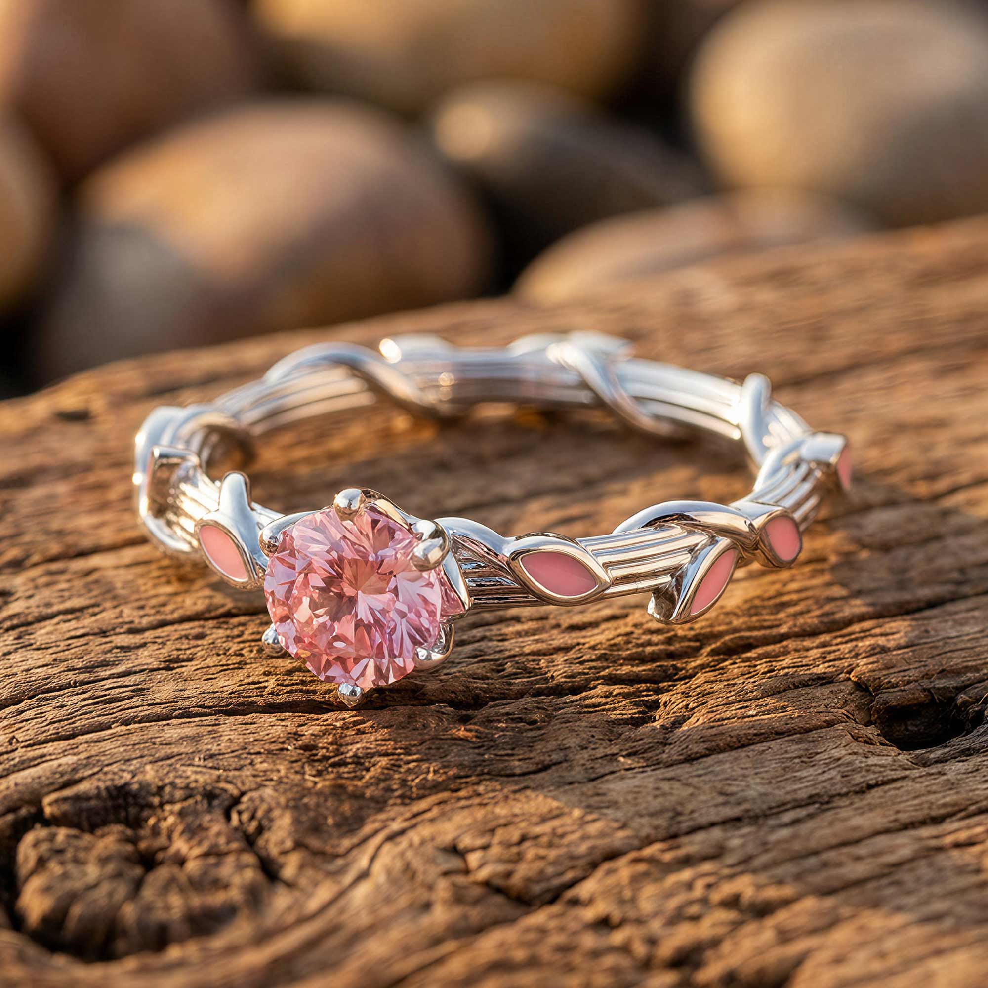 Promise Rose Ring - Rose Quartz