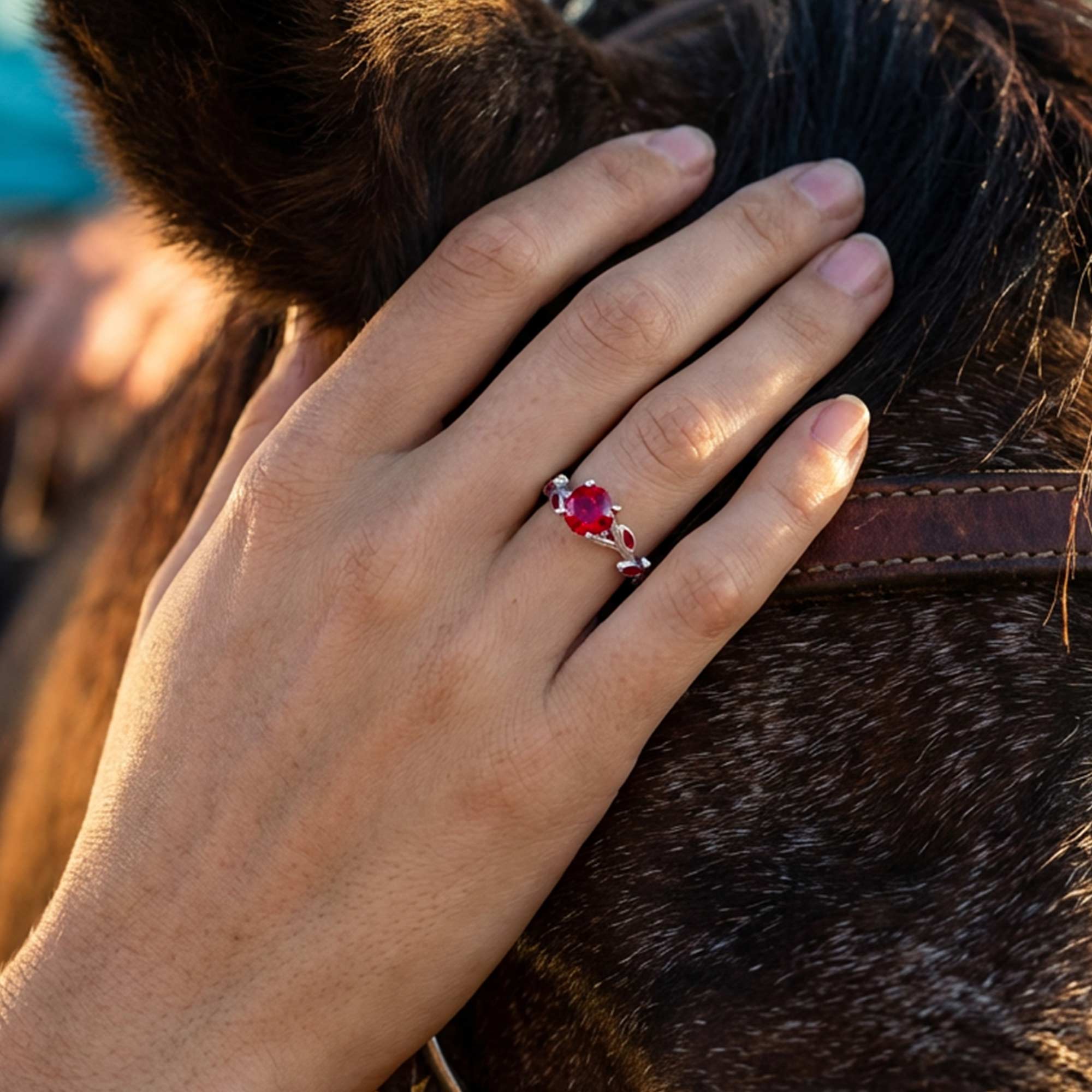 Promise Rose Ring - Ruby