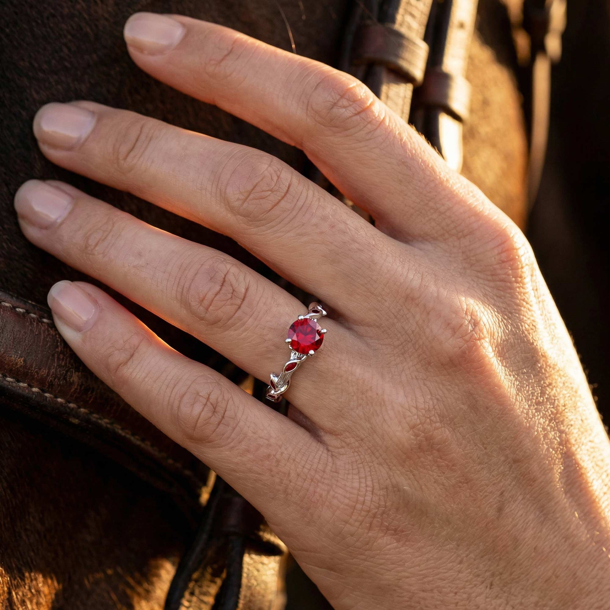 Promise Rose Ring - Ruby