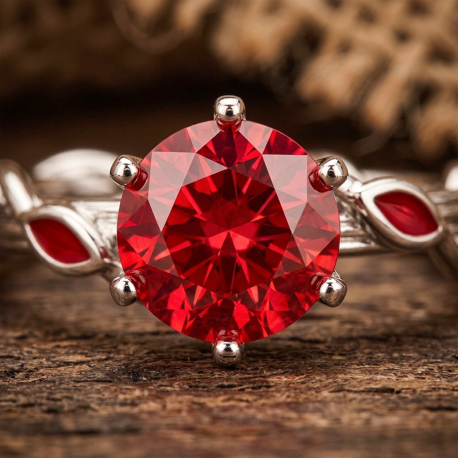 Promise Rose Ring - Ruby