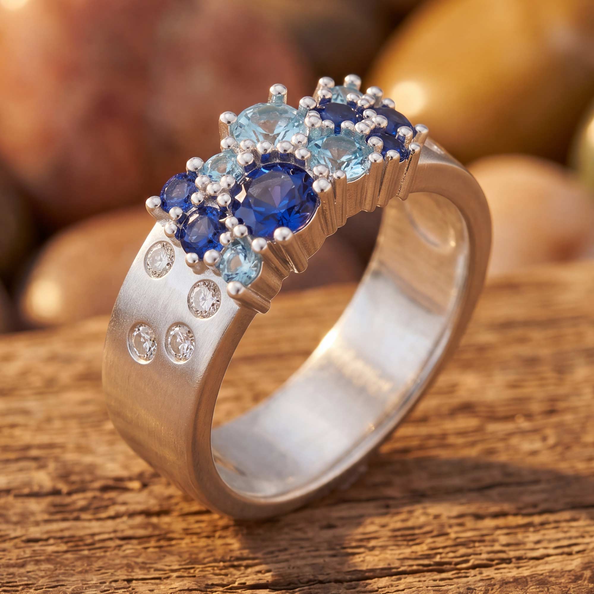 Reef Reverie Ring - Sapphire & Aquamarine