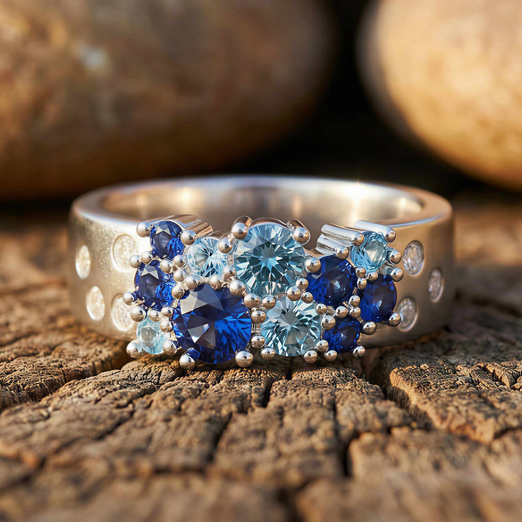 Reef Reverie Ring - Sapphire & Aquamarine