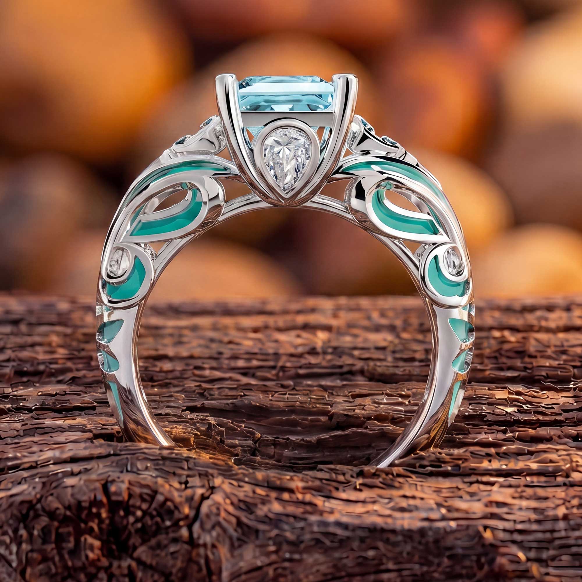 Rosemary's Loyalty Ring - Aquamarine