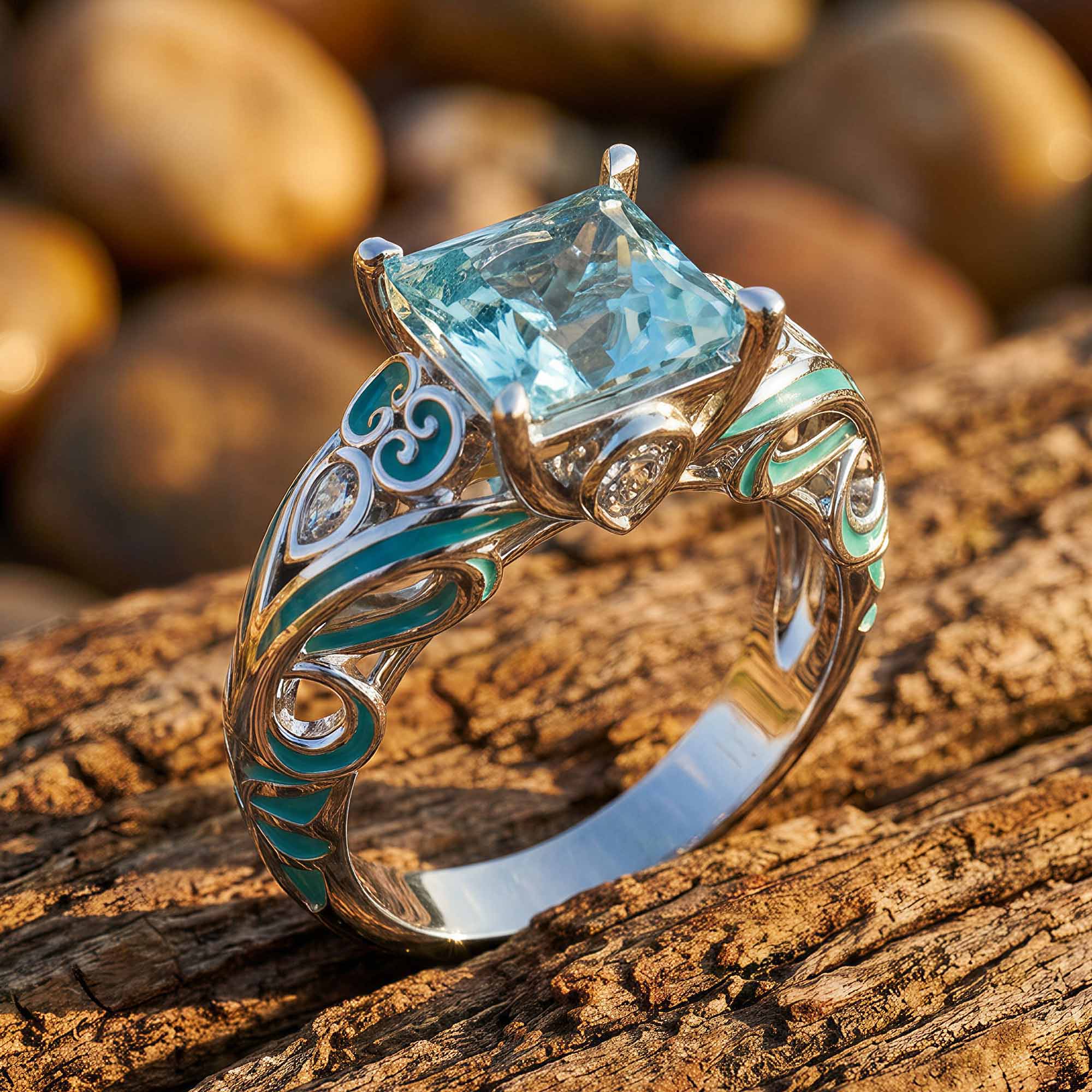 Rosemary's Loyalty Ring - Aquamarine
