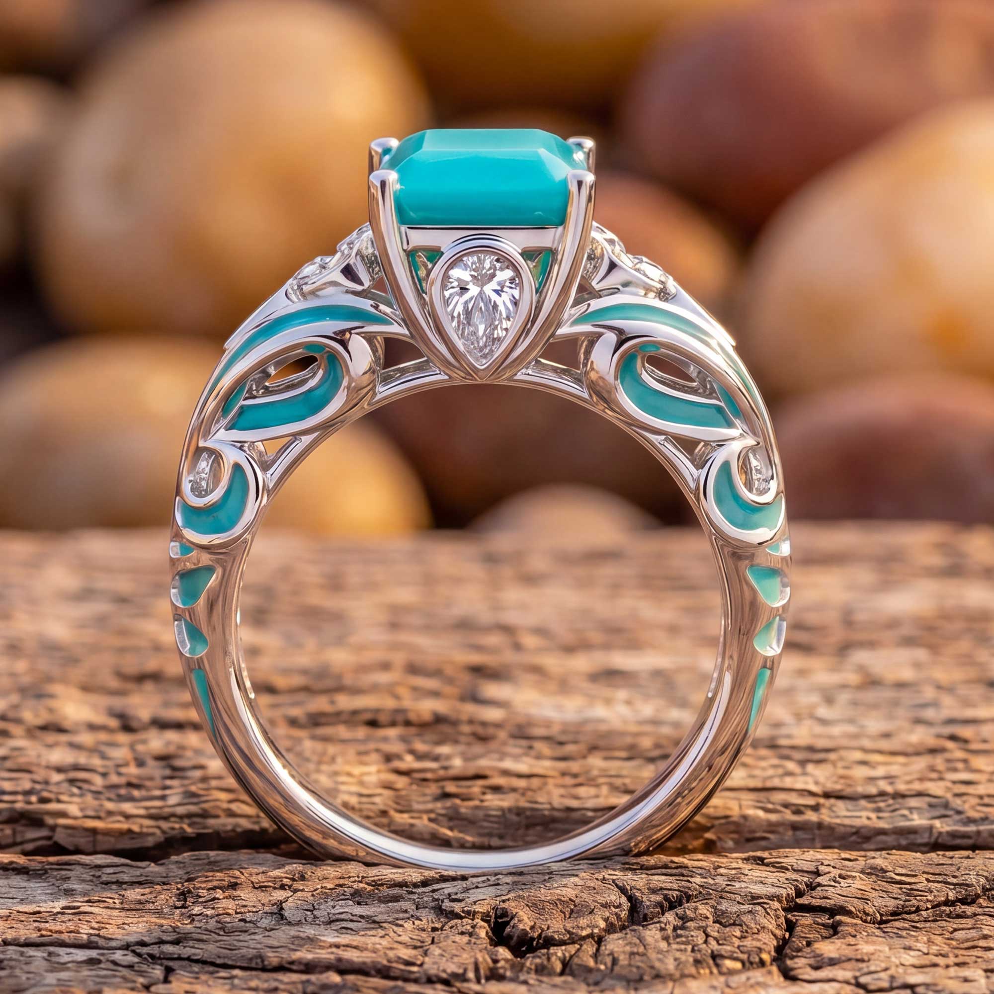 Rosemary's Loyalty Ring - Turquoise