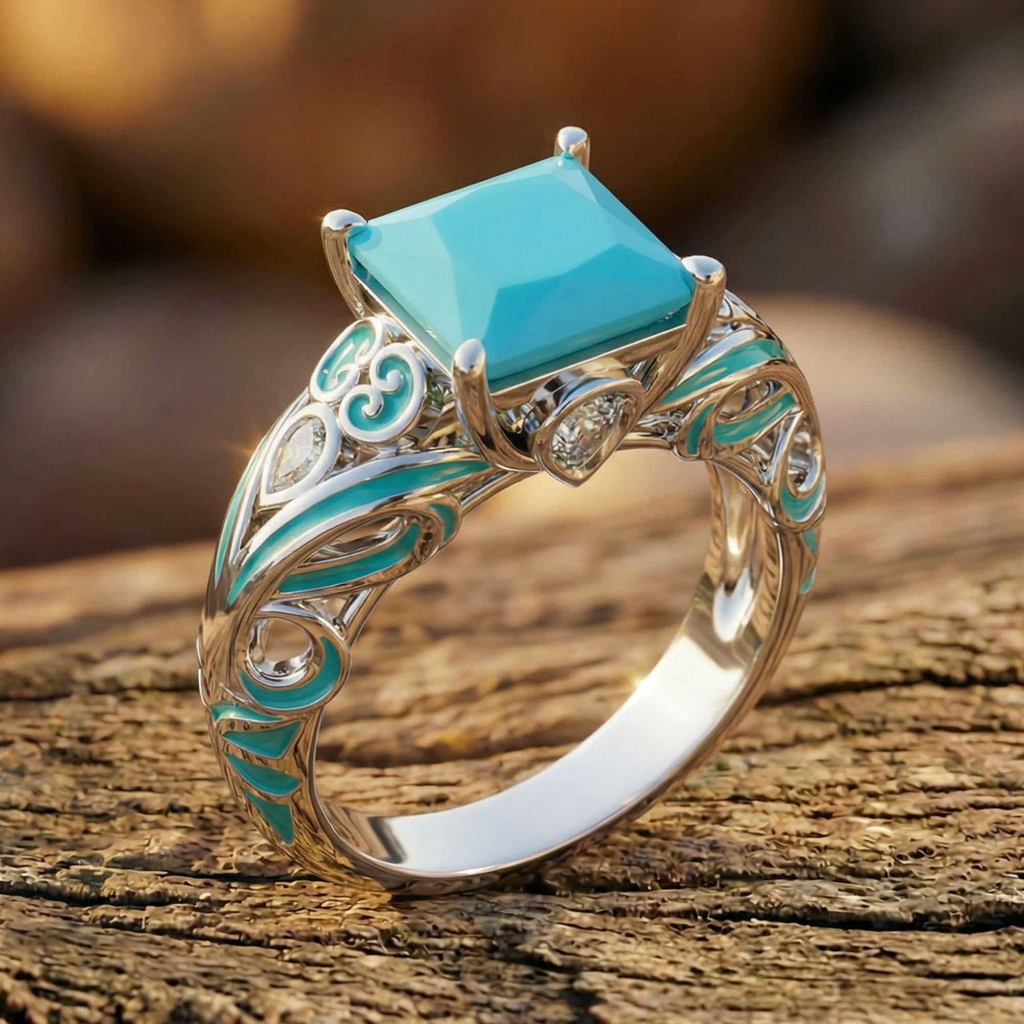 Rosemary's Loyalty Ring - Turquoise