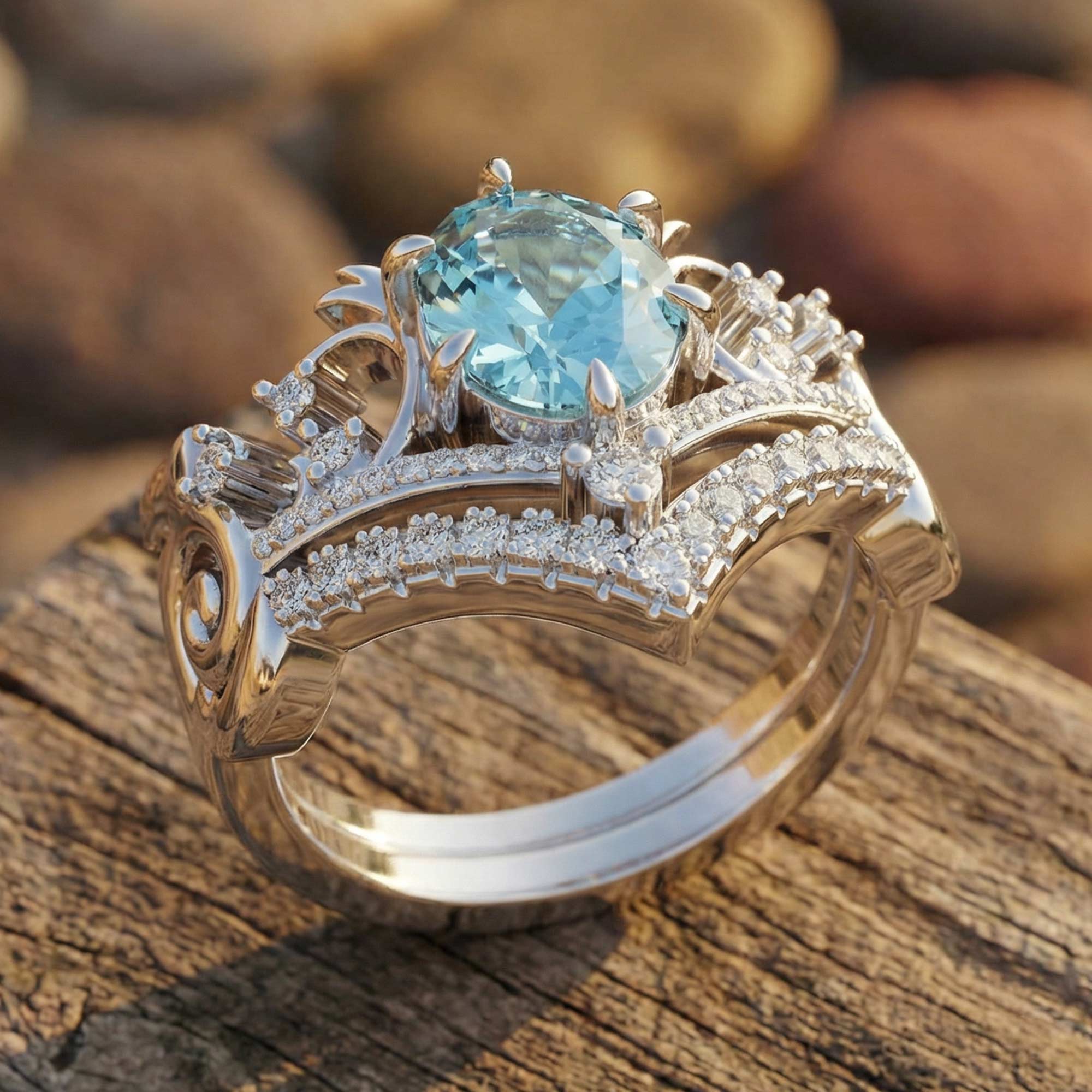 Seaborn Majesty Ring - Aquamarine
