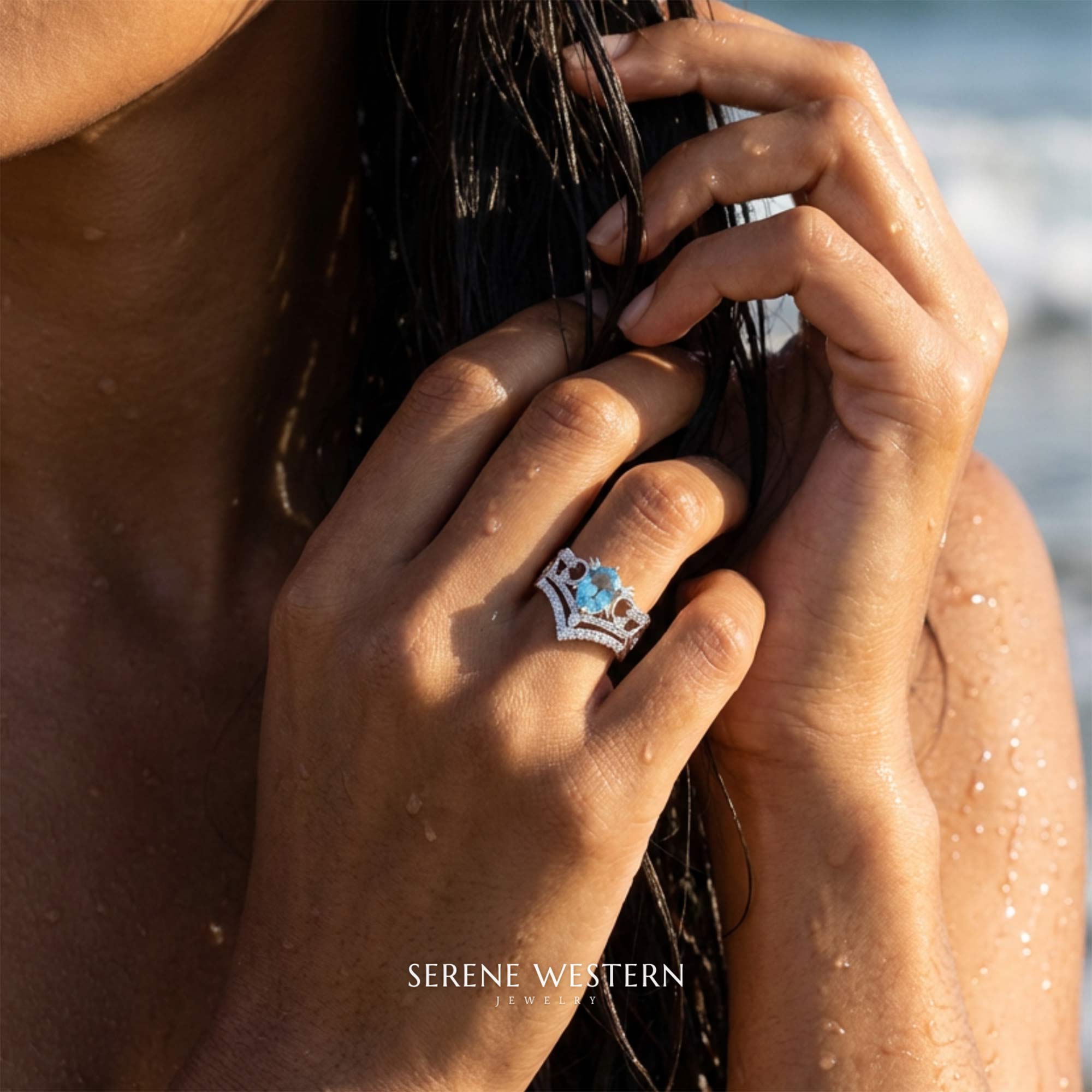 Seaborn Majesty Ring - Aquamarine