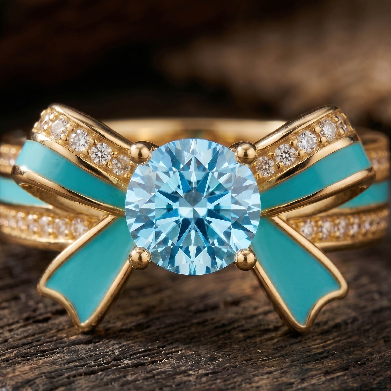 Seamuse Rosette Ring - Aquamarine