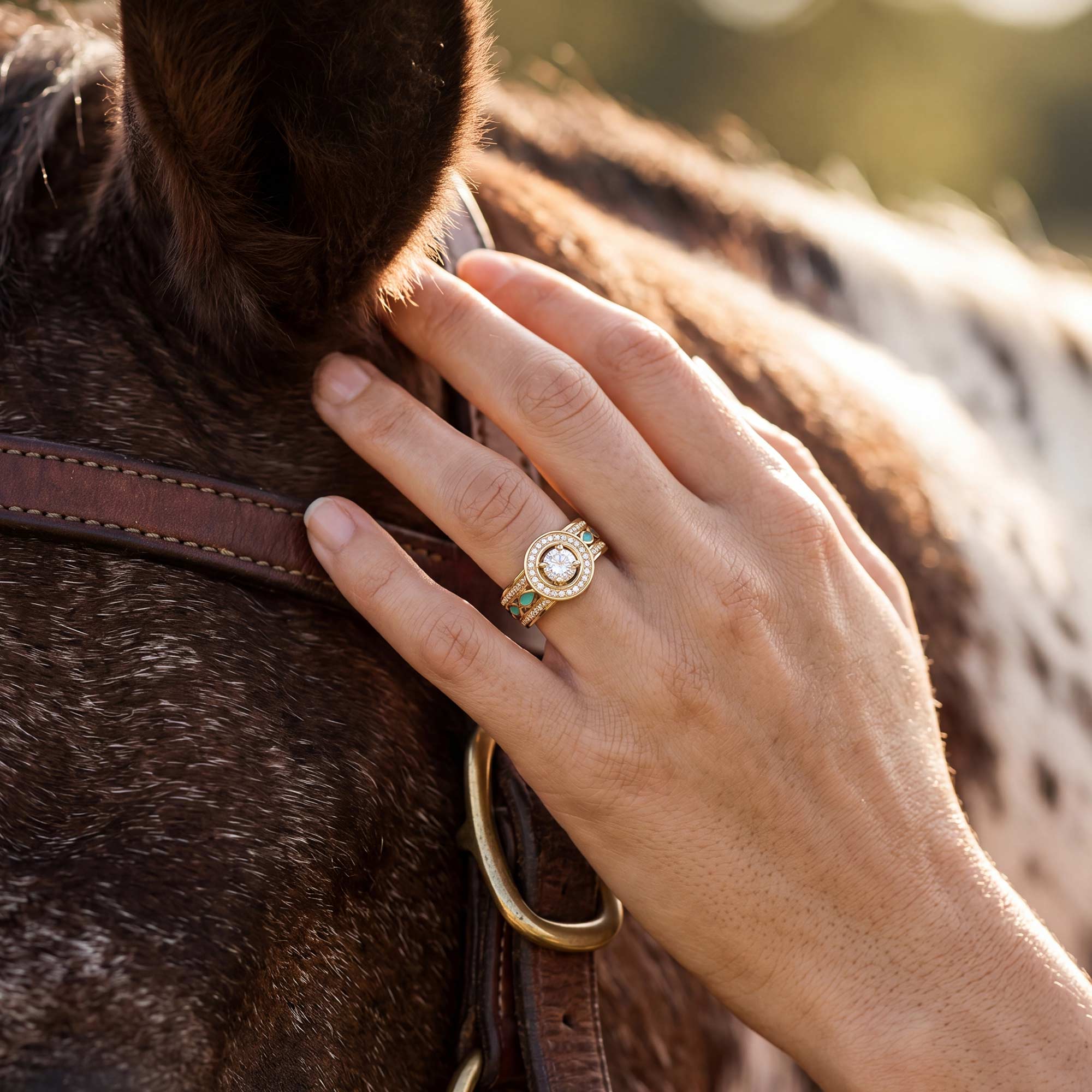 Shining Rodeo Ring - Moissanite