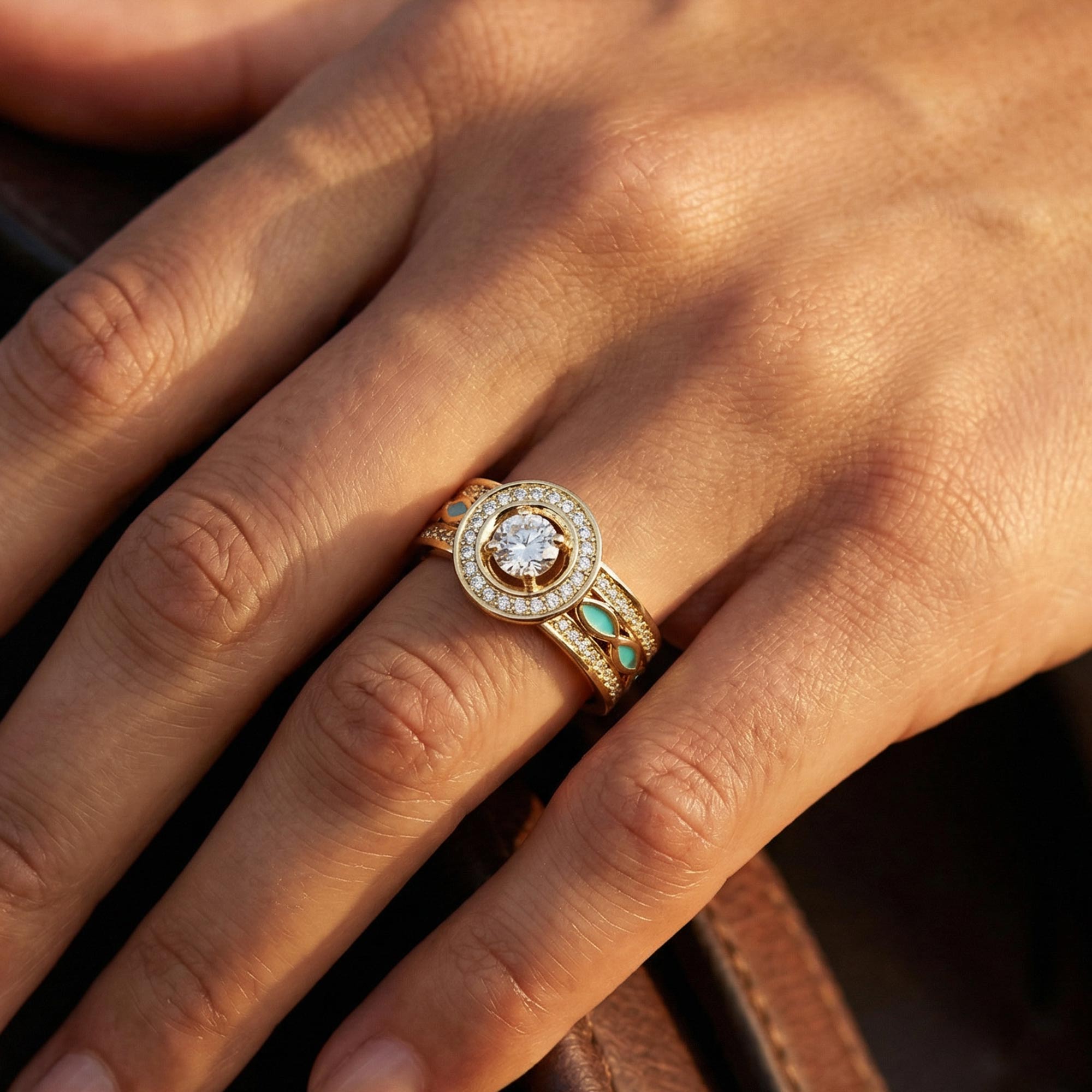 Shining Rodeo Ring - Moissanite