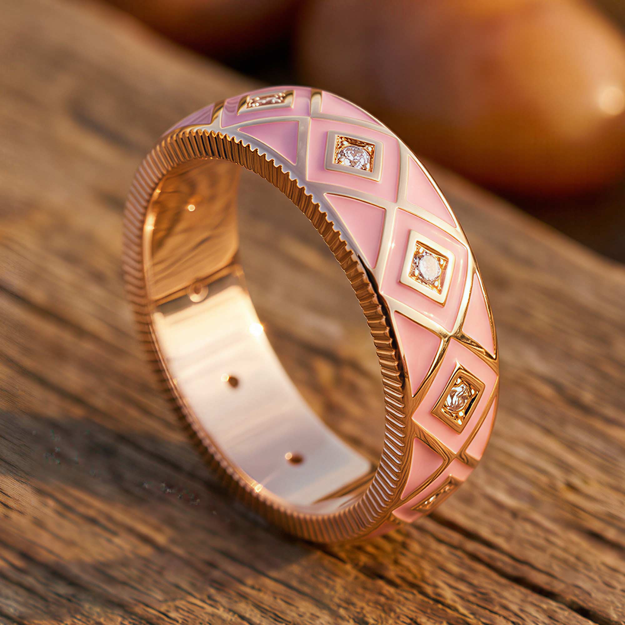 Sierra Geometric Ring - Pink