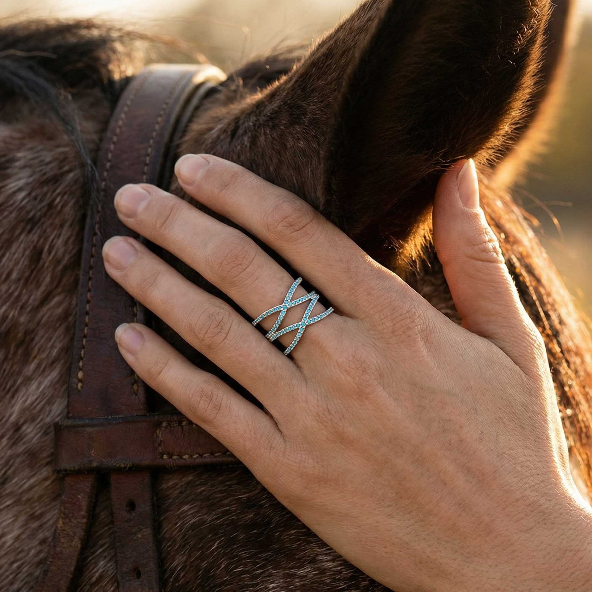 Sierra Wrap Ring - Turquoise
