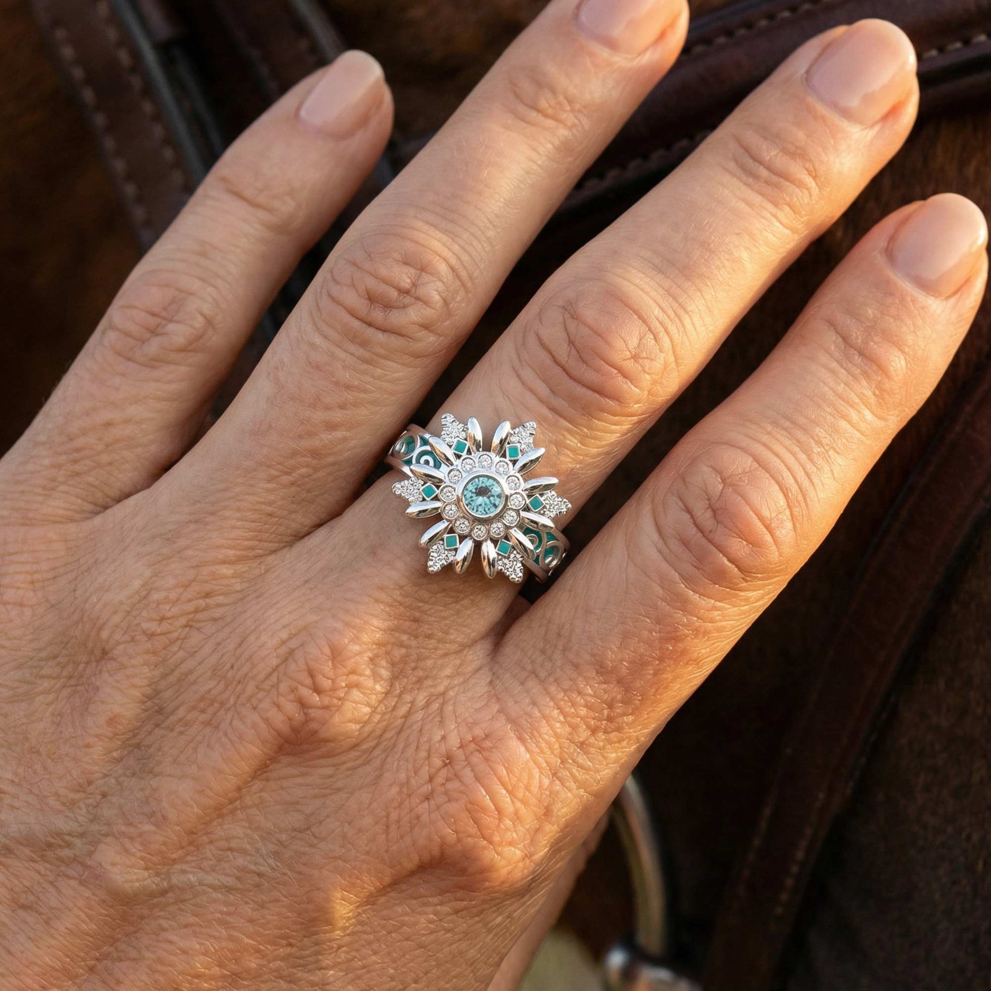 Snowbound Mystery Ring - Aquamarine